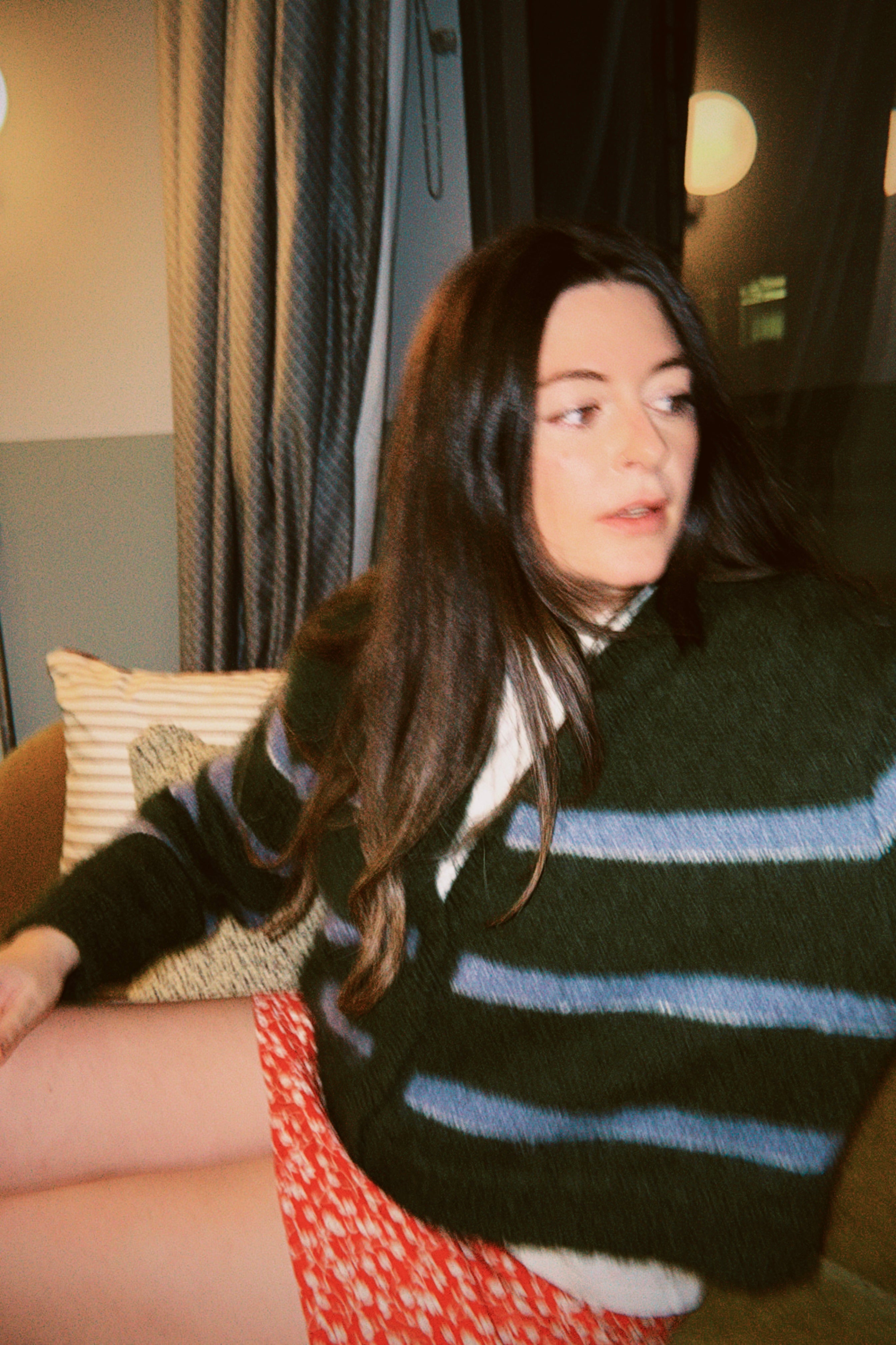 Stripe Cardigan - Ivy Green