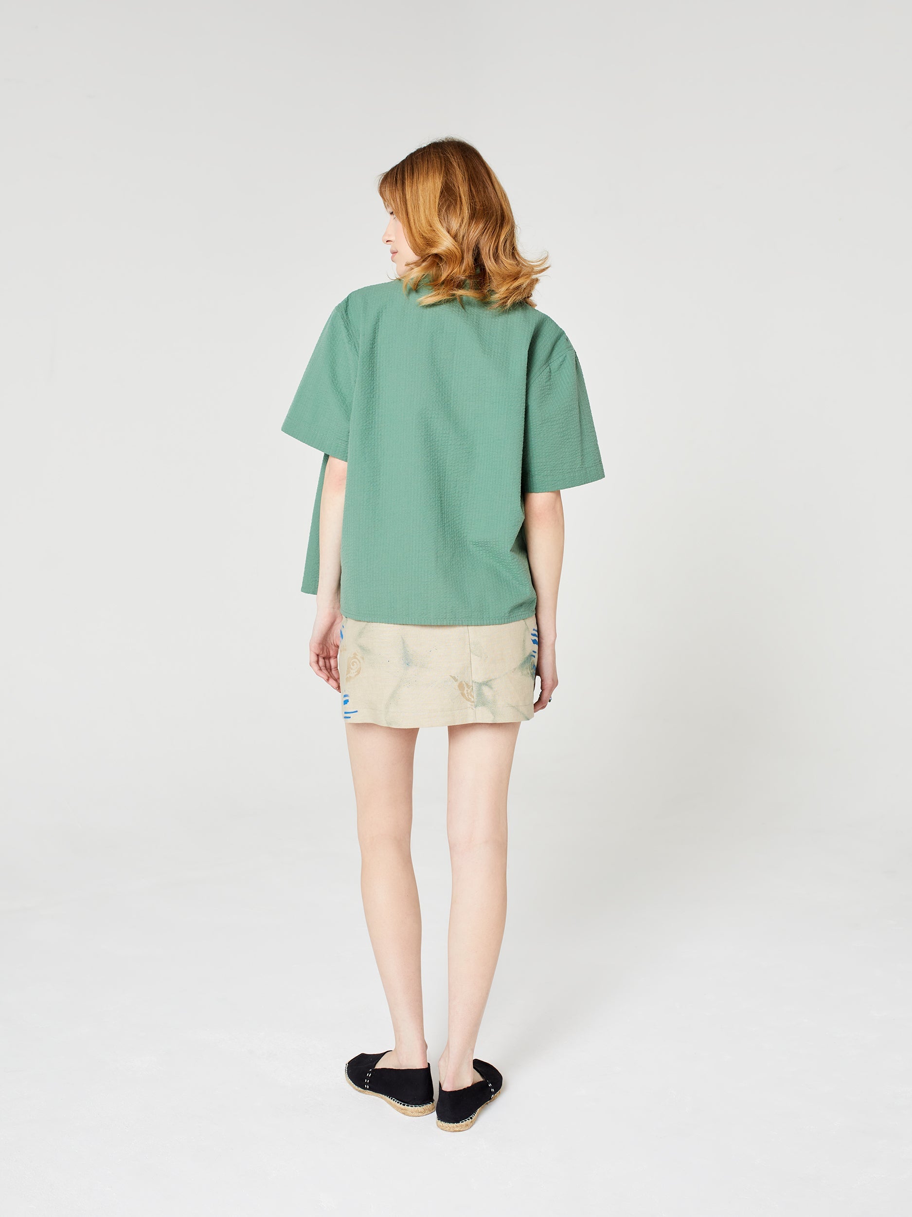 Plage Button-Up Shirt - Oyat Green