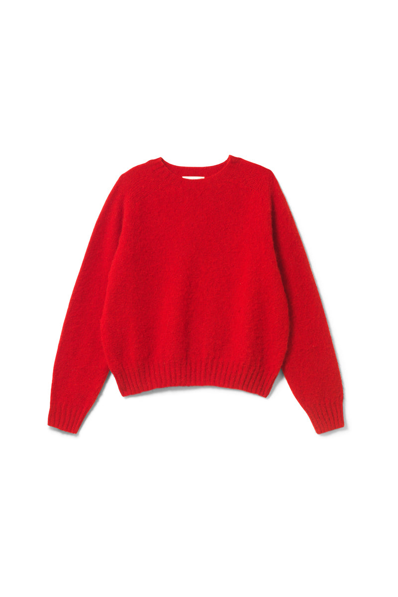 Ada Lambswool Sweater Berry Red