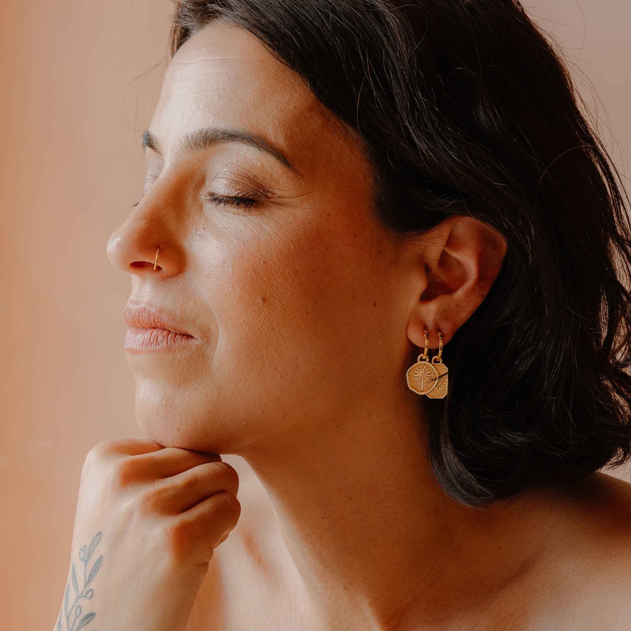 Terra Creole Hoop Earrings