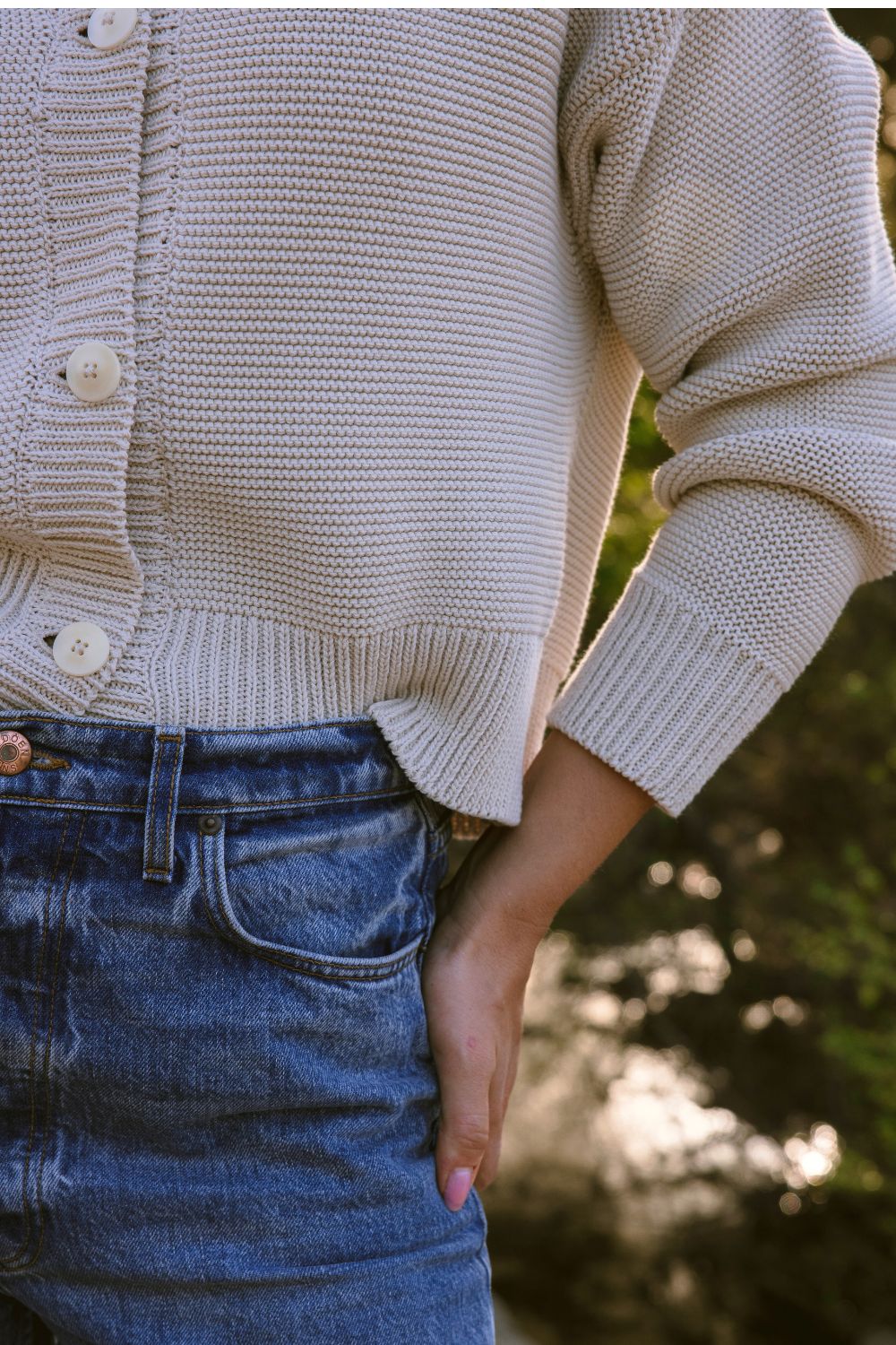 HILMA Cardigan in collab' with BLOCK SHOP - Off-White