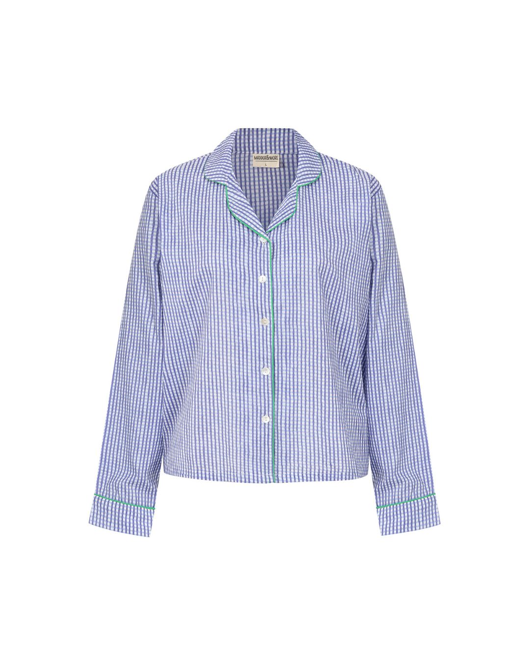 Blue Gingham Long Pyjama Set