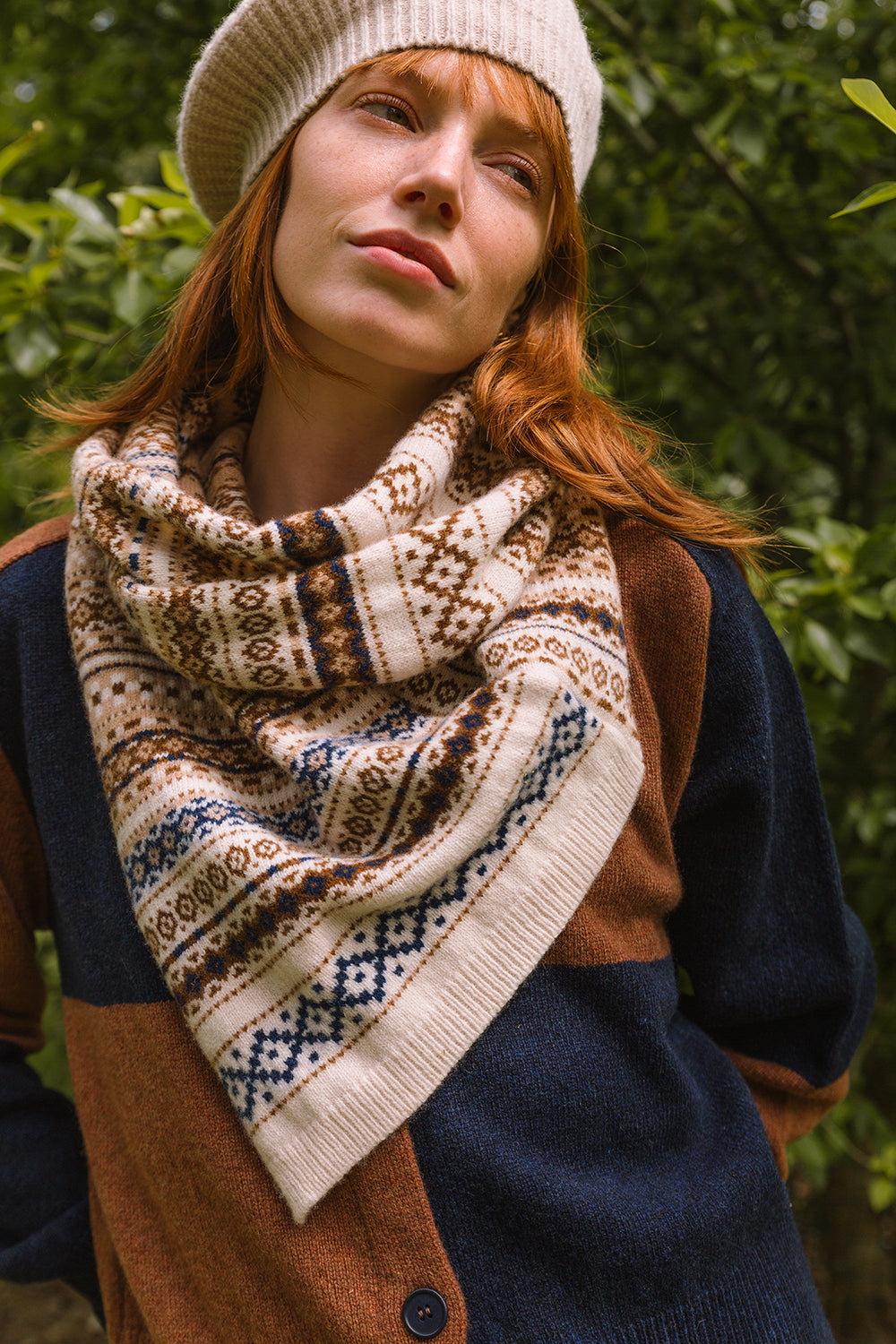 Foxcote Twisted Snood – Suede