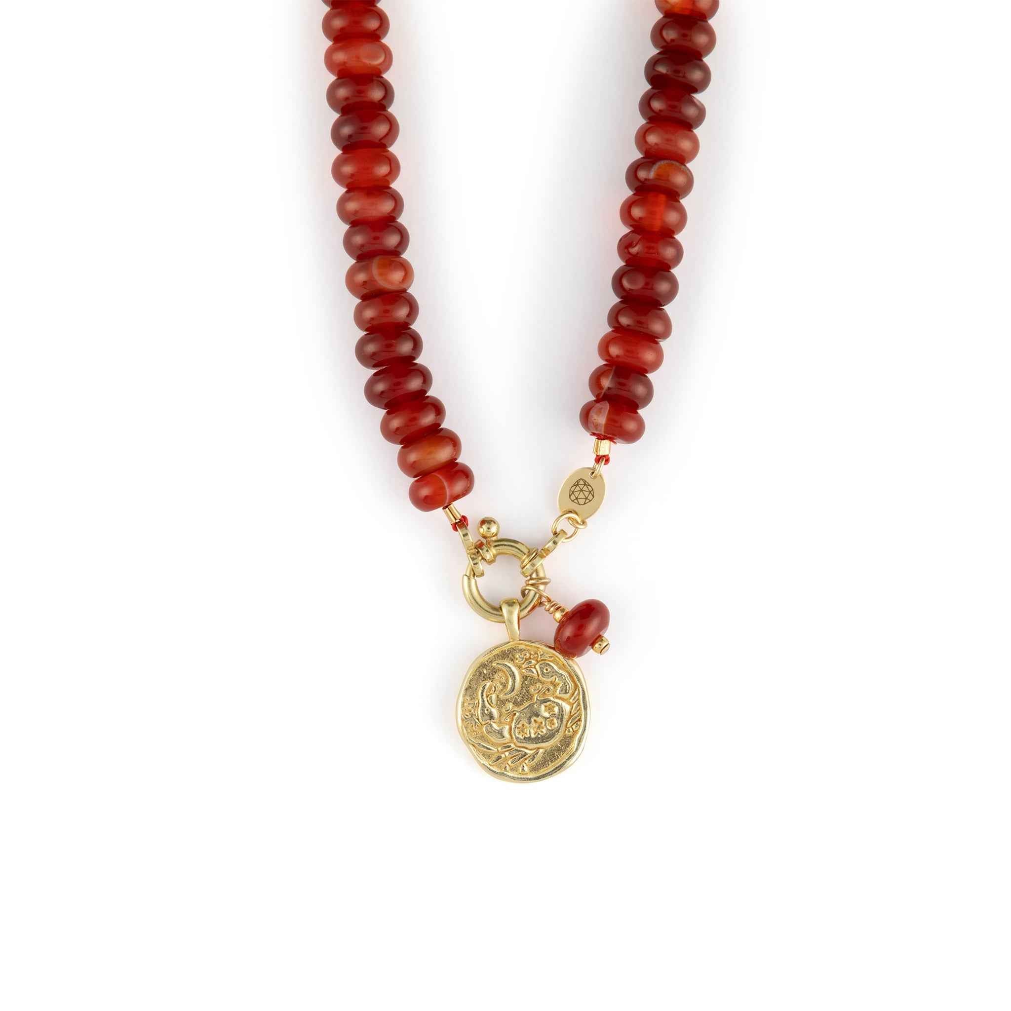 Cancer Zodiac Coin Pendant Necklace