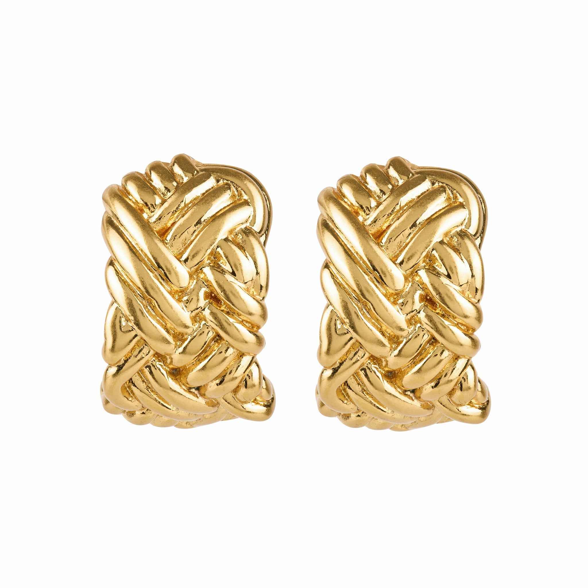 Herringbone Hoops