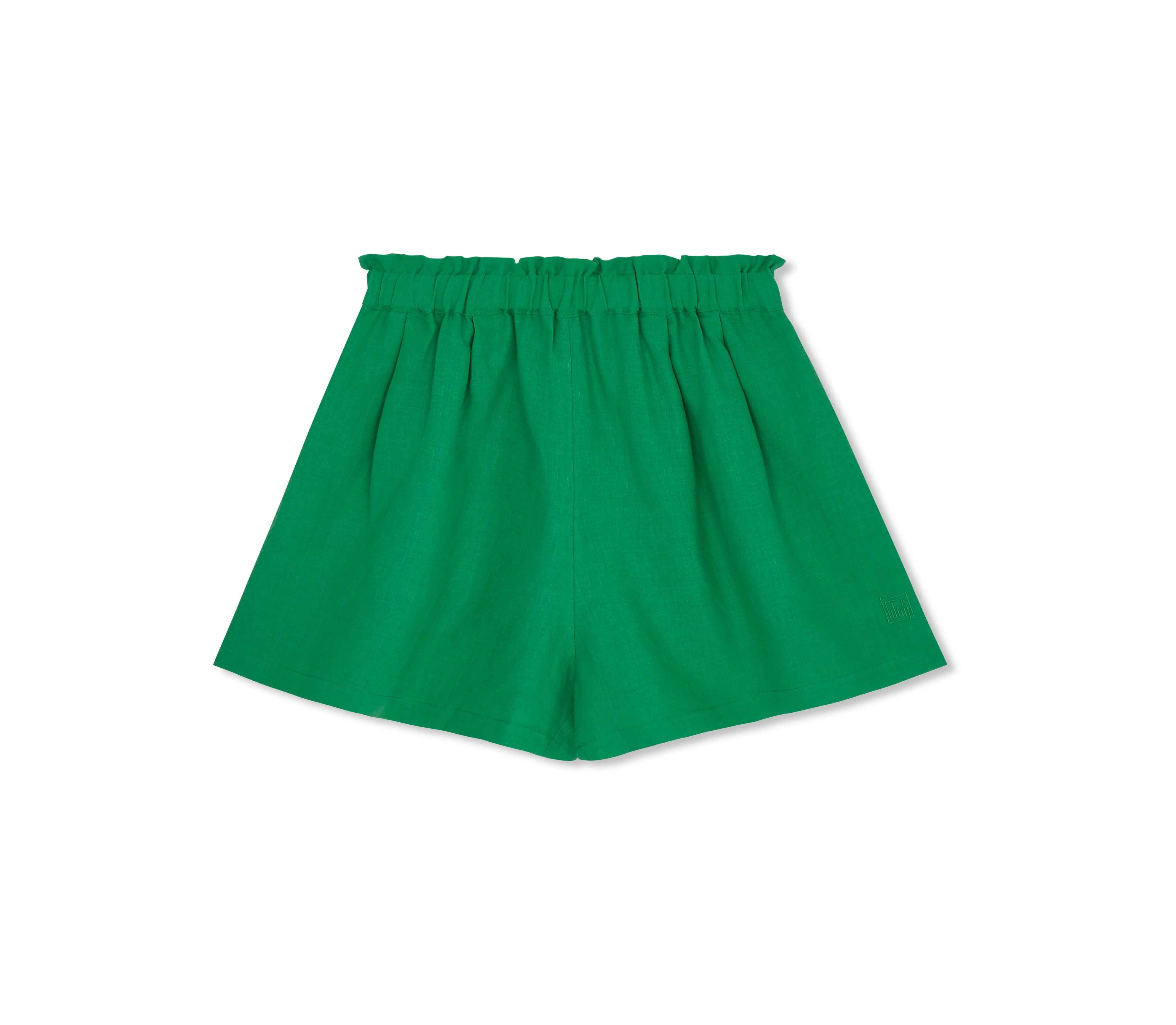 Olivia Linen Shorts - Jade