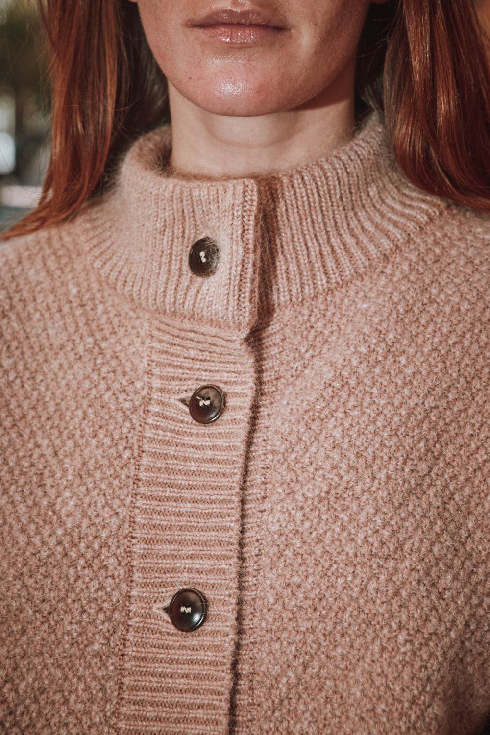 GEORGE Wool Jacket - 100% Cruelty Free Merino Wool in light pink - Spanish Merino Wool jacket - L'Envers