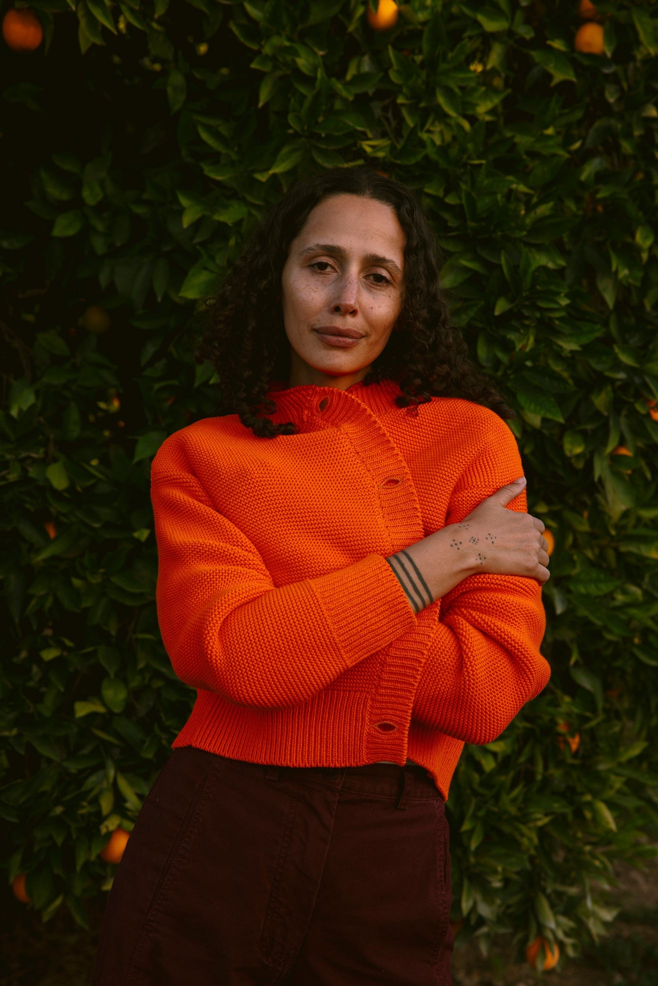 HILMA Cardigan in collab' with BLOCK SHOP - Orange