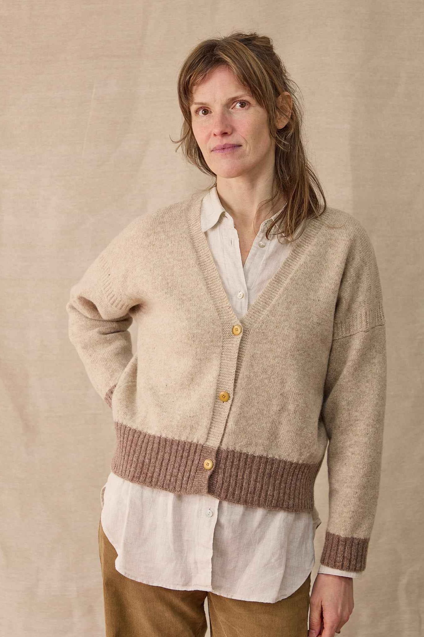 Boxy Cardigan | Oatmeal