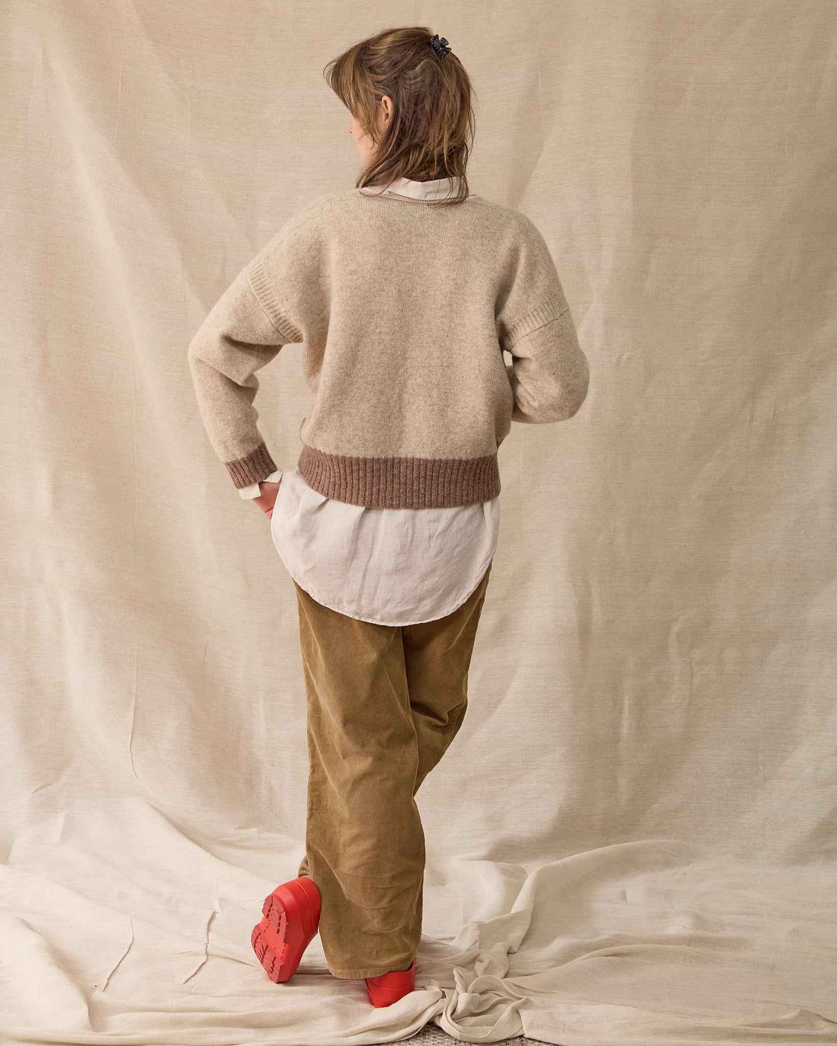 Boxy Cardigan | Oatmeal