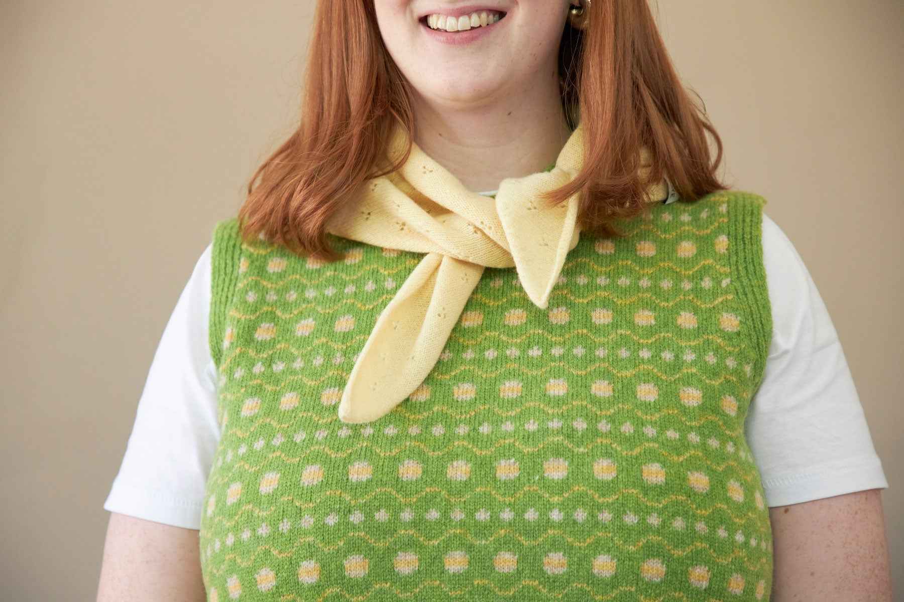 Pointelle Neckerchief | Butter Yellow