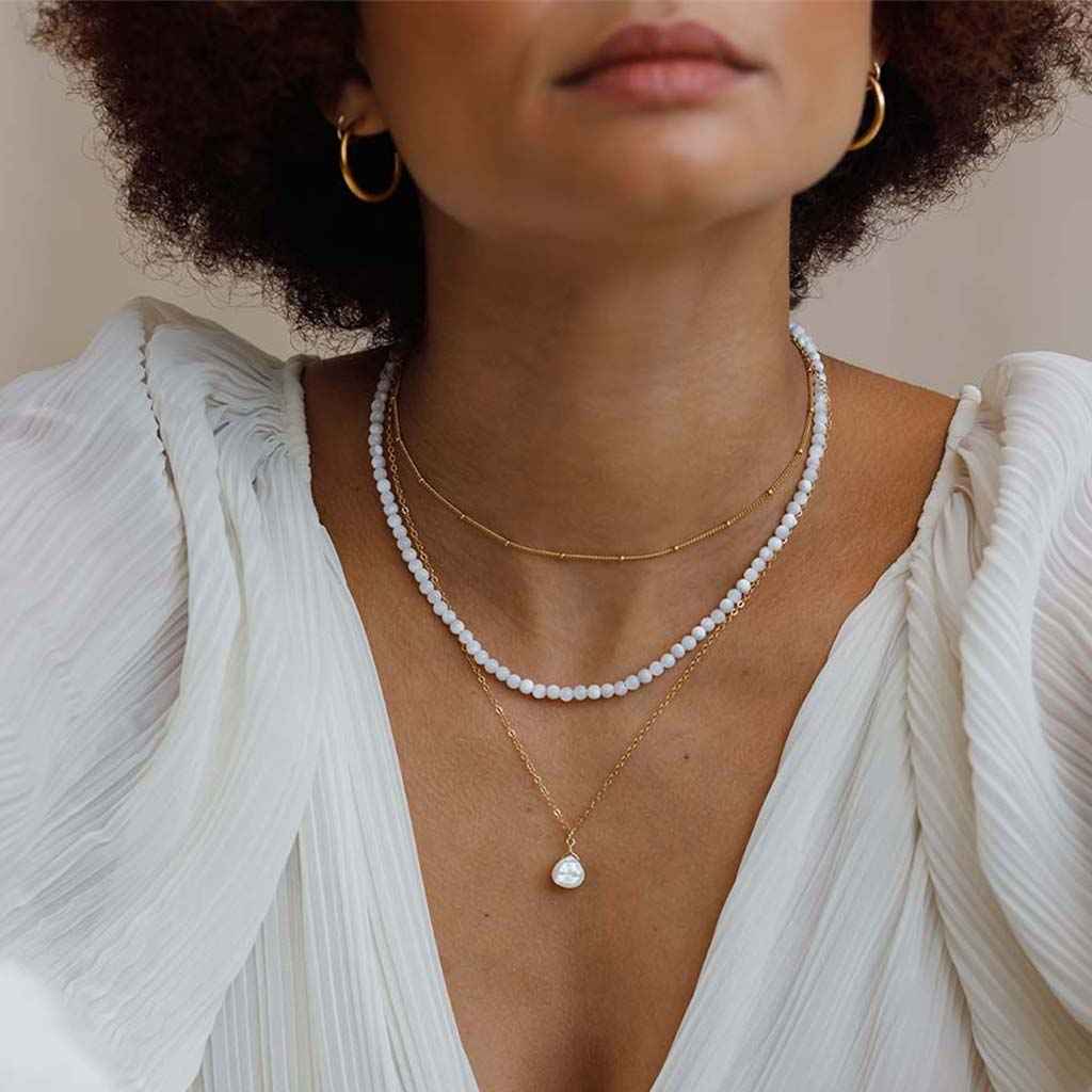 Mother of Pearl Pendant Necklace