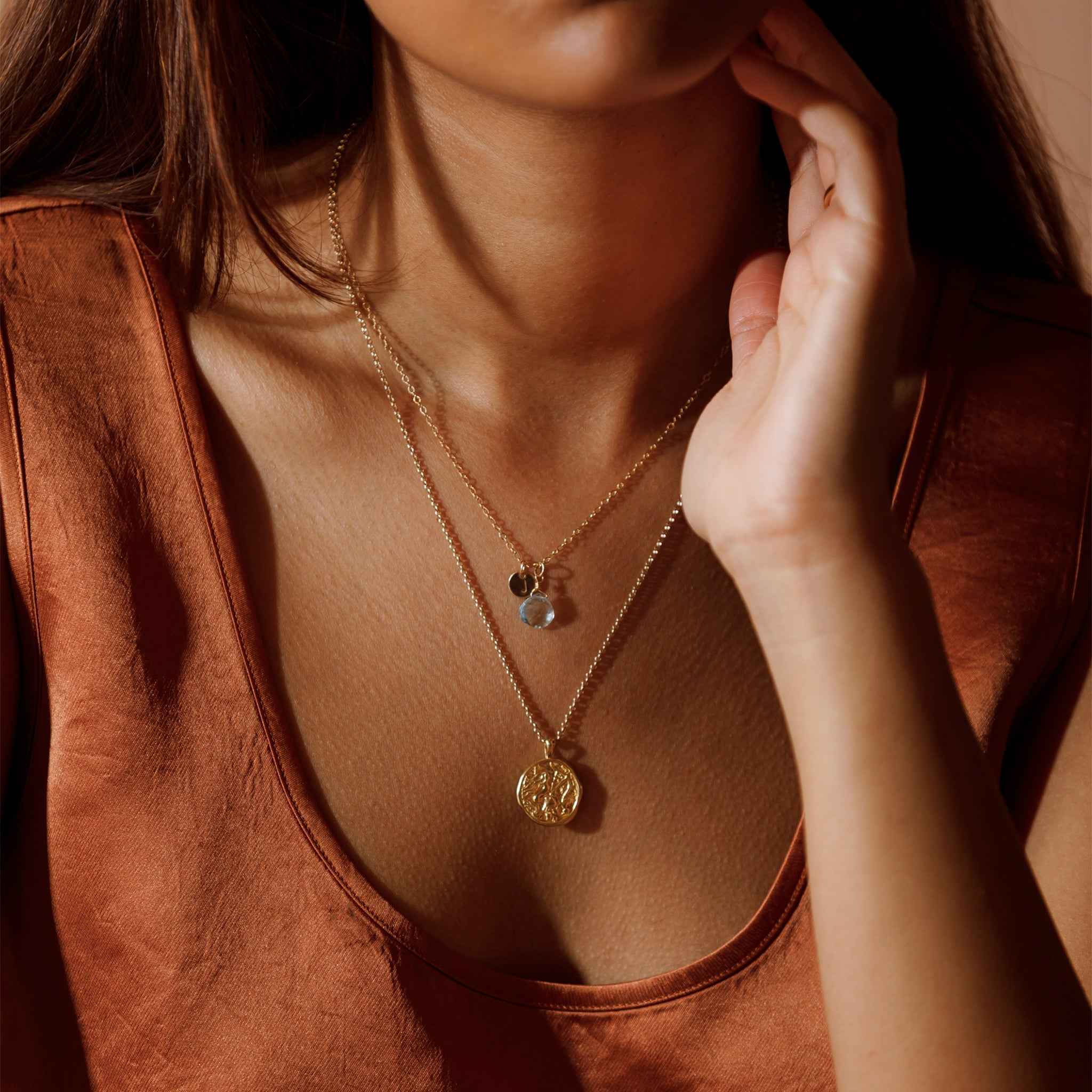 Sagittarius Zodiac Coin Pendant Necklace