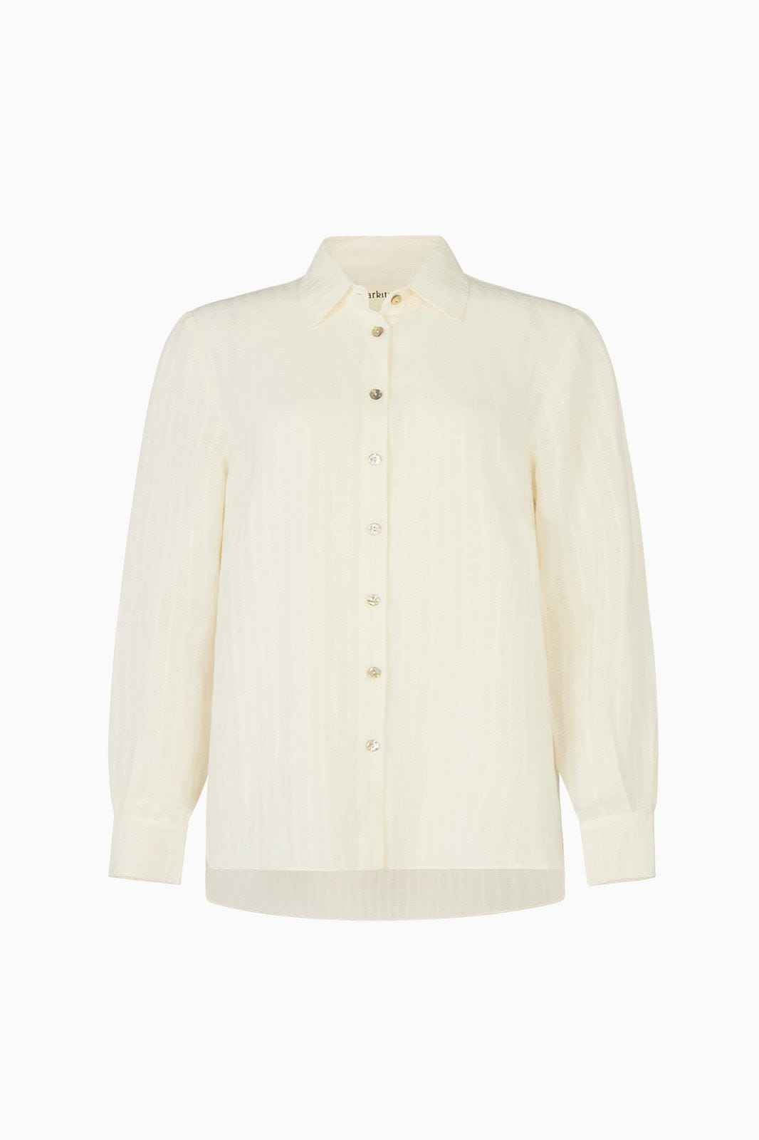 The Gina Oversized Shirt in off-white