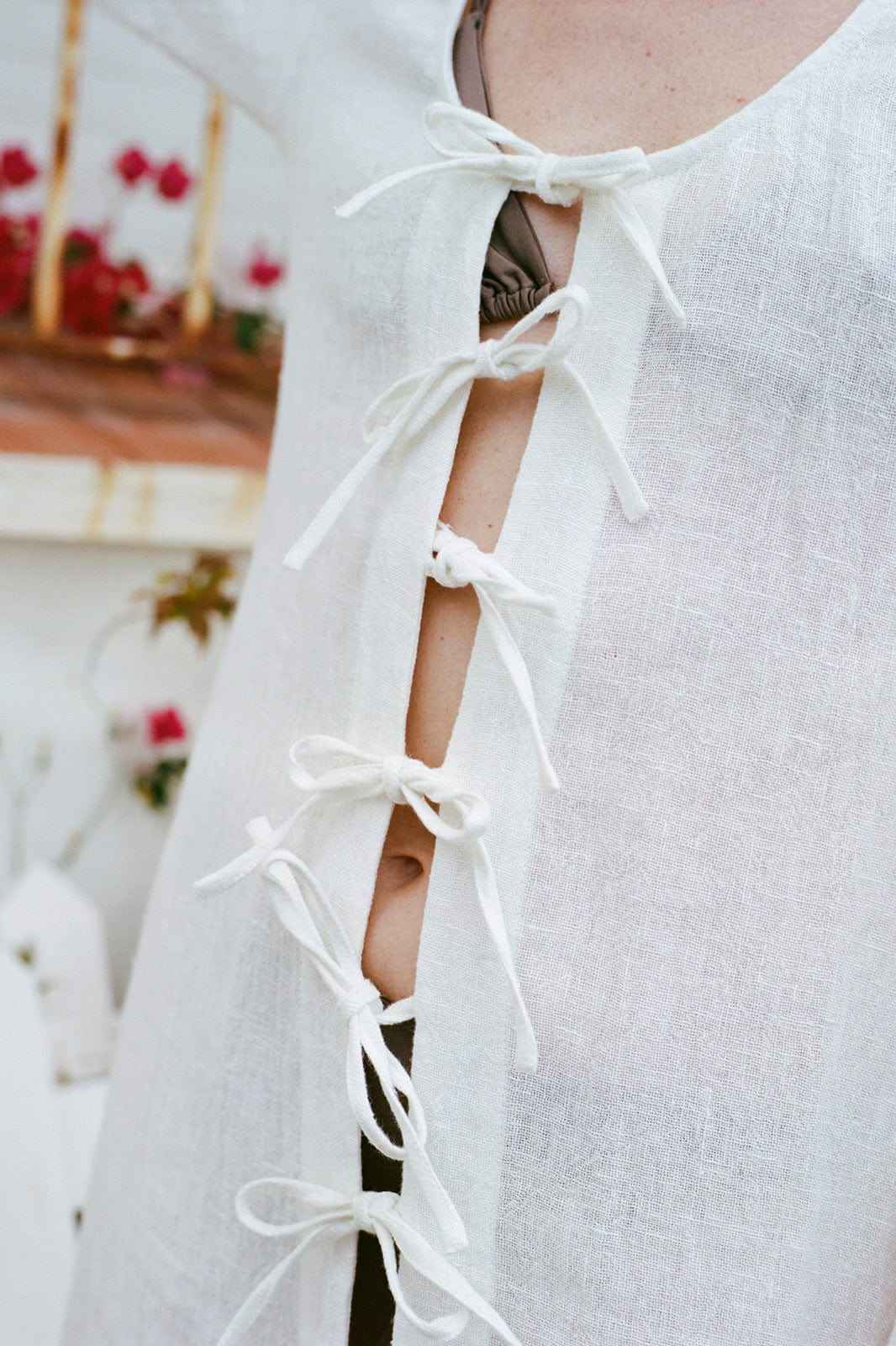 The Michi Maxi Kaftan in off-white