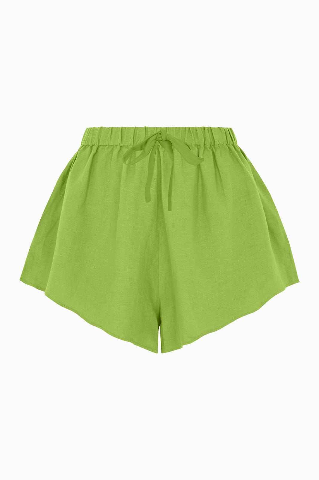 The Charlotte Shorts in apple green