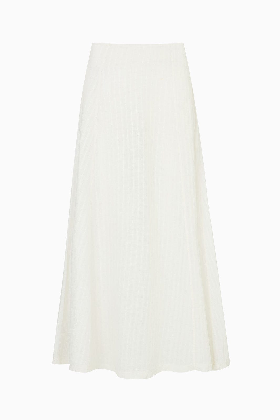 The Alina Back-Tie Maxi Skirt in off-white