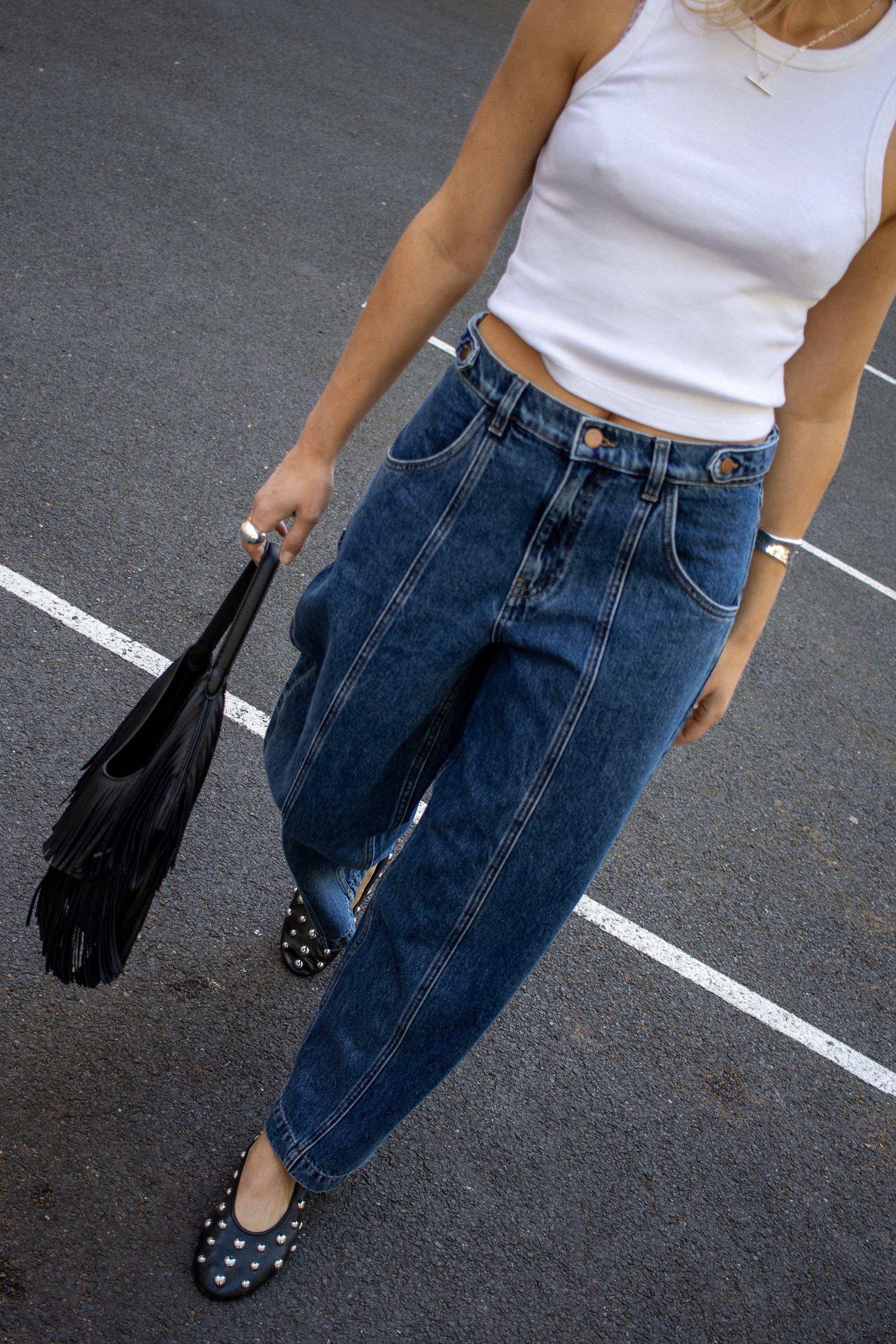 Cami Wide Barrel Leg Jean in Phoenix - seventy + mochi