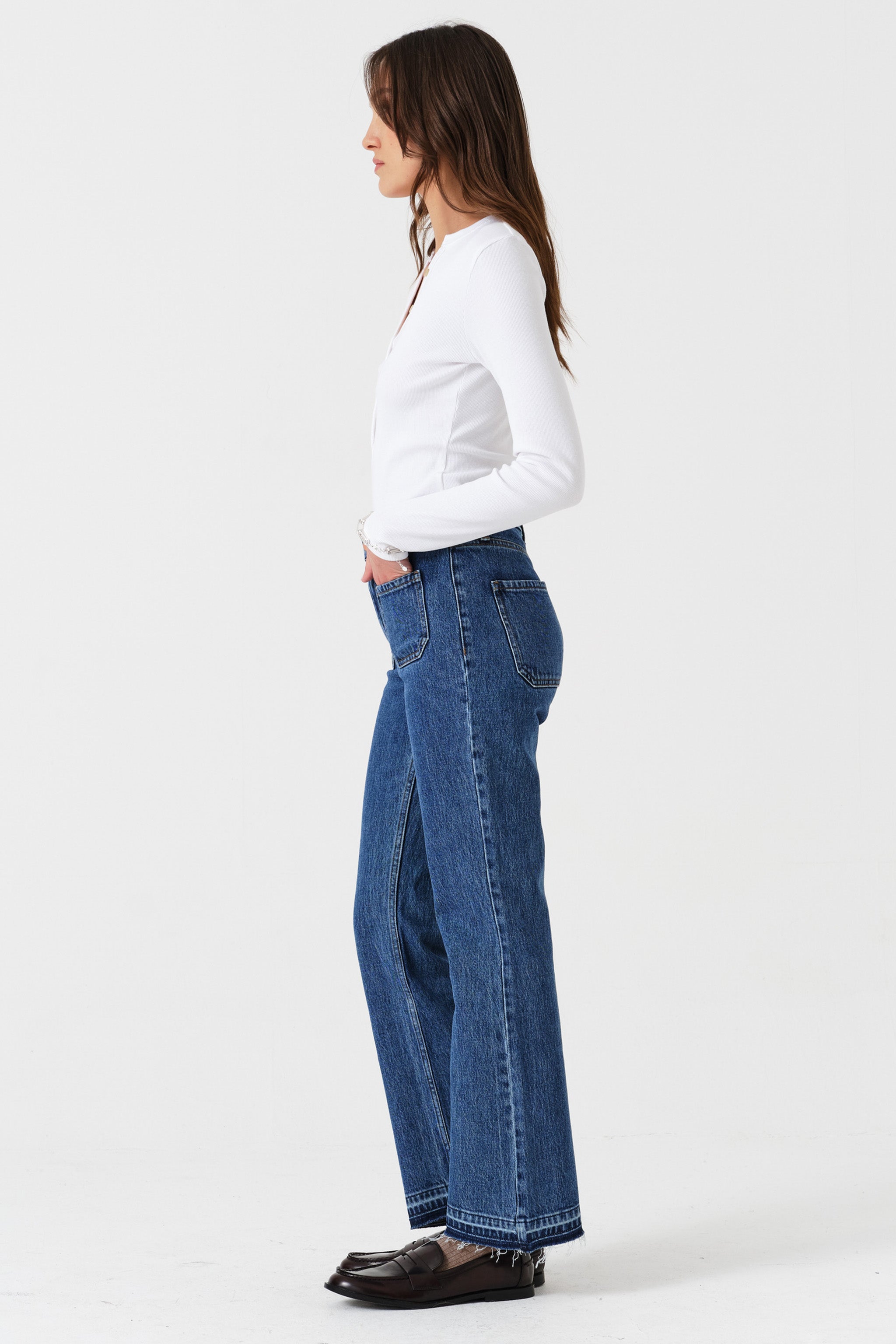 Gigi Kick Flare Jean in Napa - seventy + mochi