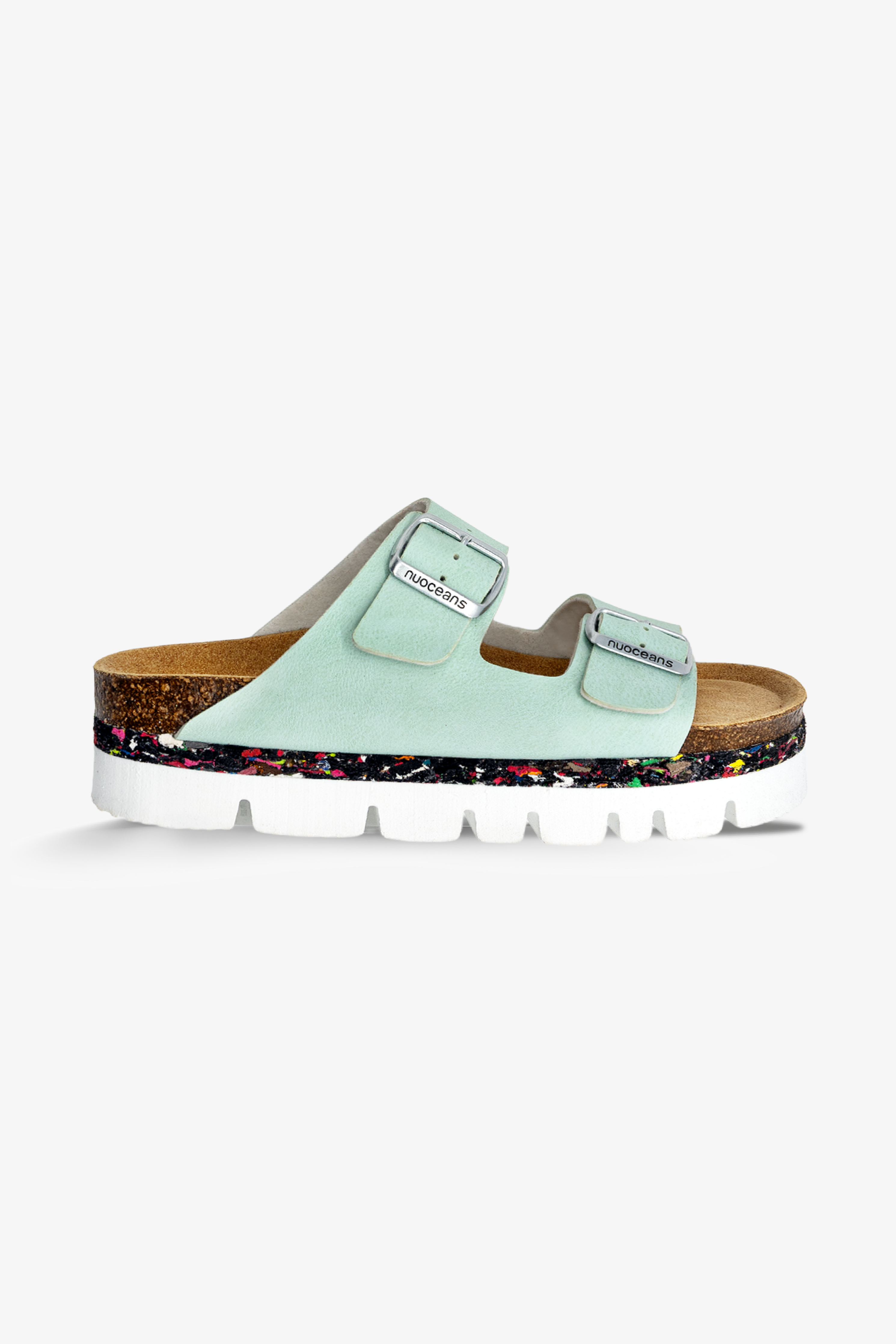 BUBBLES | Platform Sandal Aqua Blue