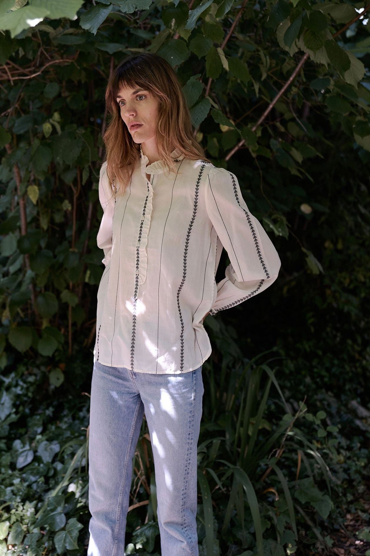 nina blouse | ecru