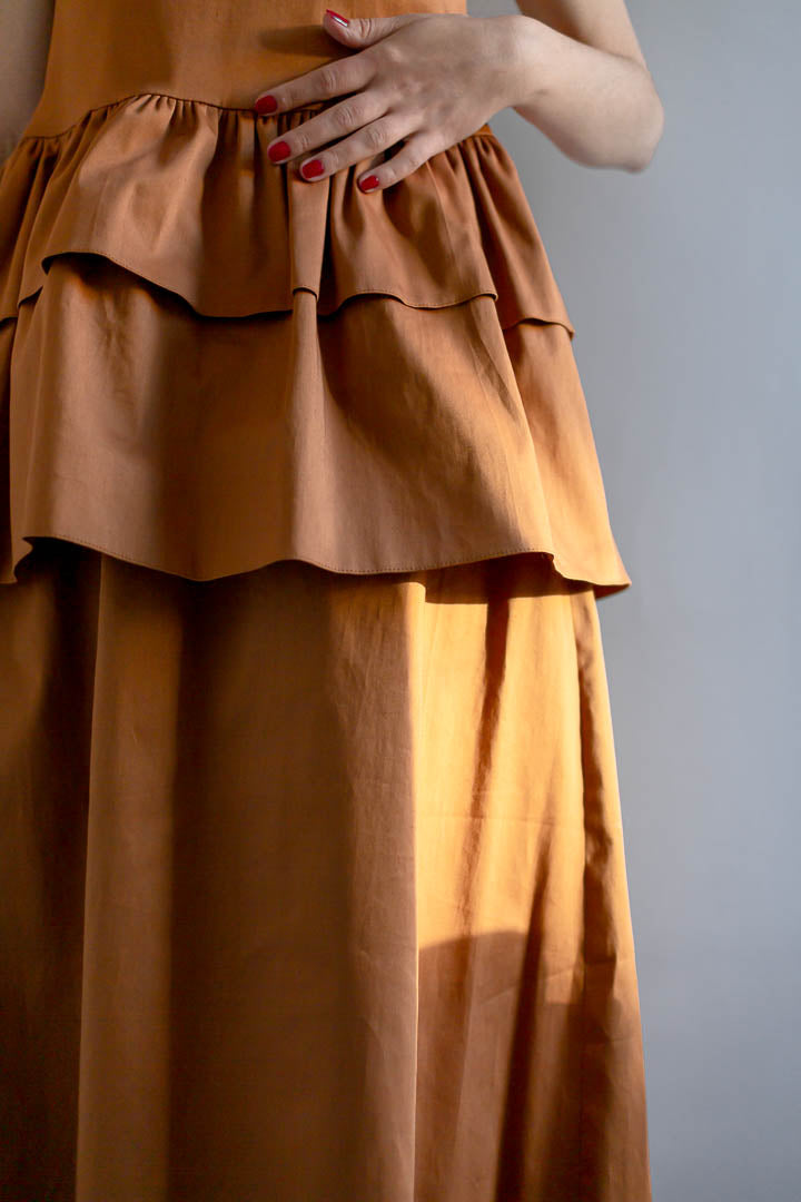 caramel dress
