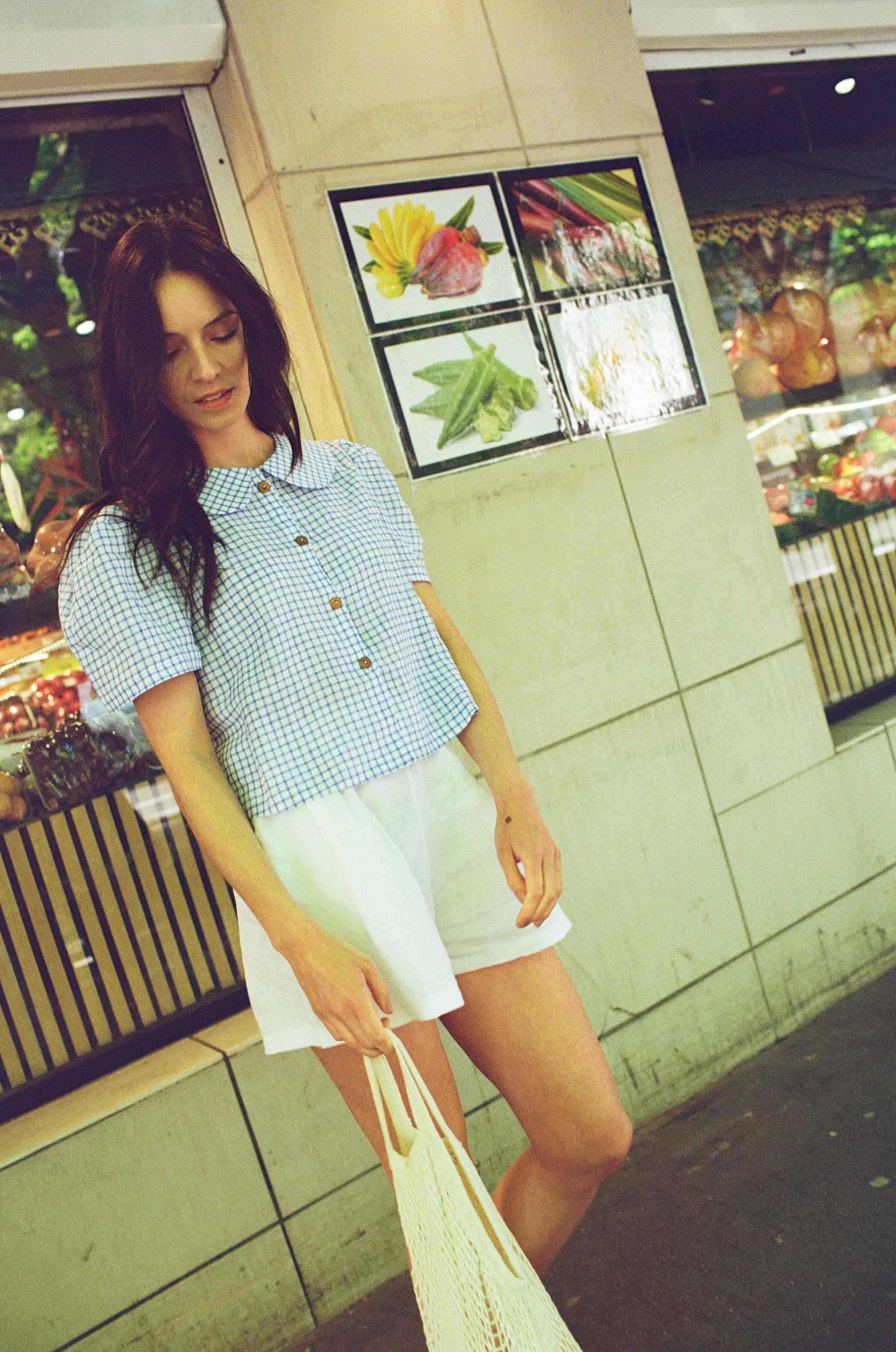 Olivia Linen Shorts - White