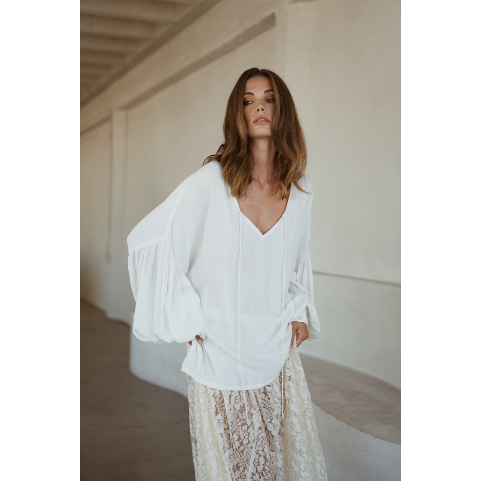 LACE SLIP SKIRT