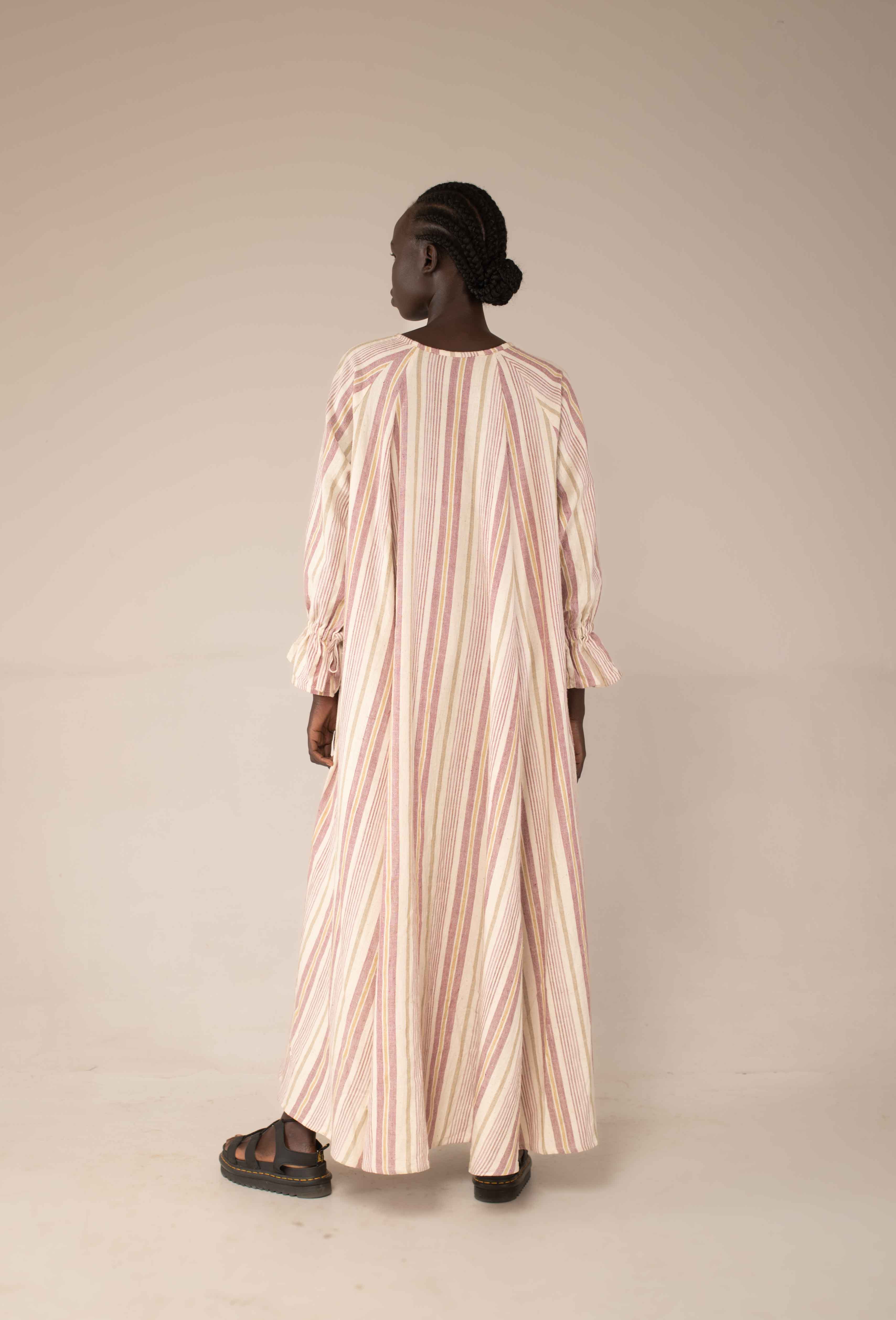 Sarabi Maxi Dress by Hamaji Studio — full length, fair trade heritage craft