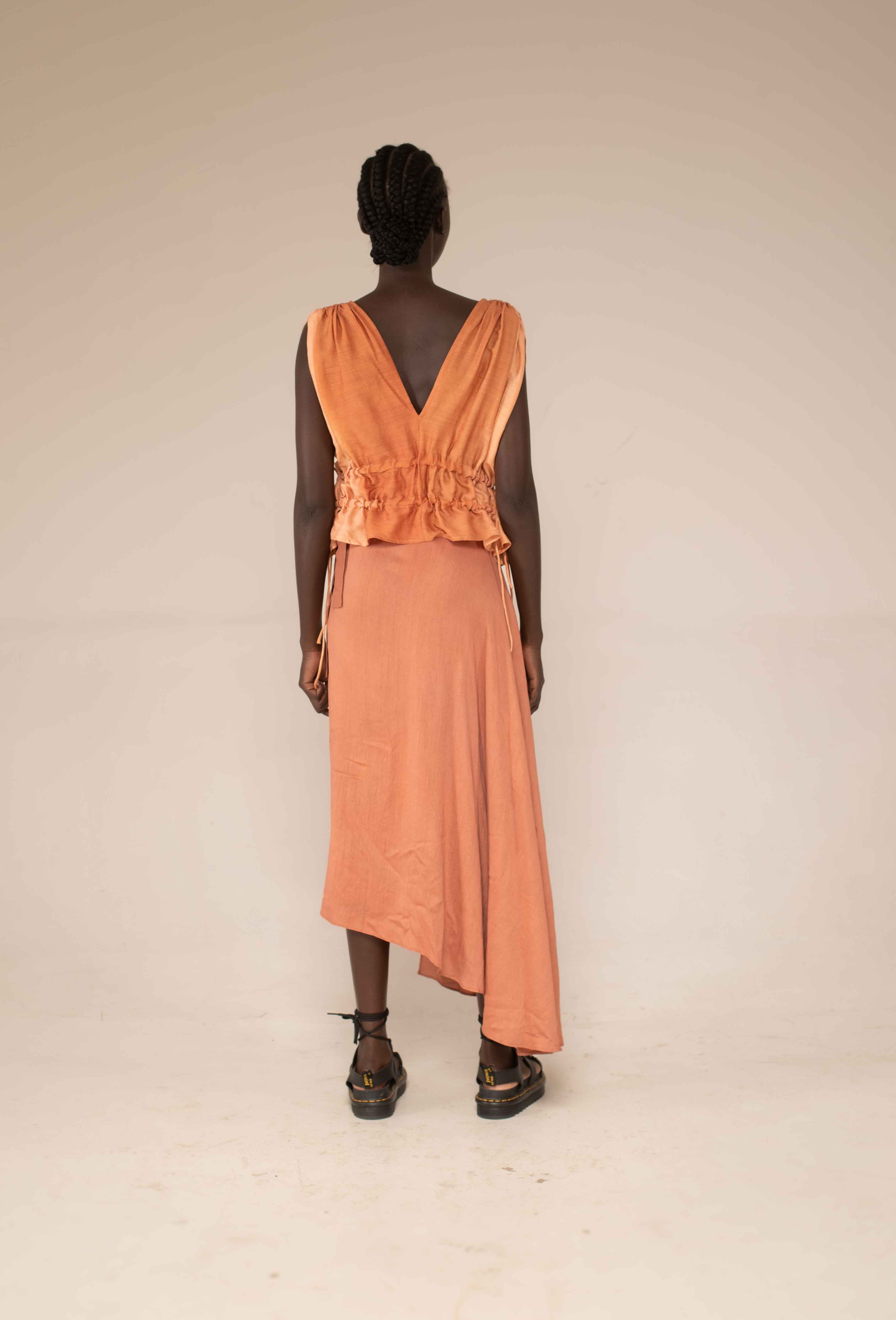 Wrap skirt - sunset