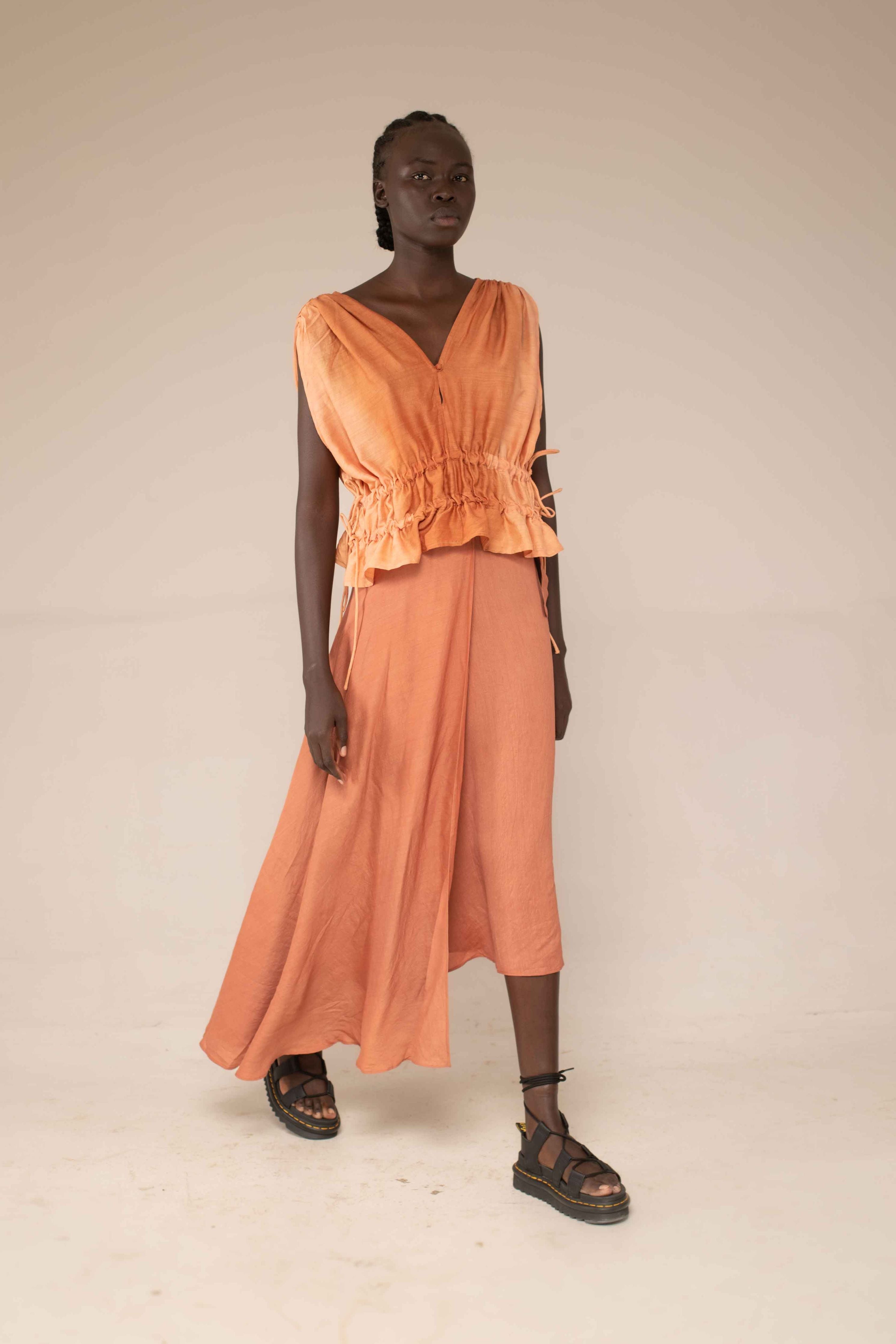 Wrap skirt - sunset