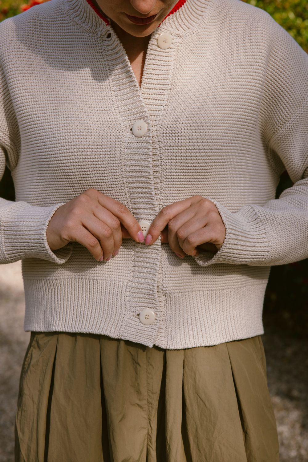 HILMA Cardigan in collab' with BLOCK SHOP - Off-White