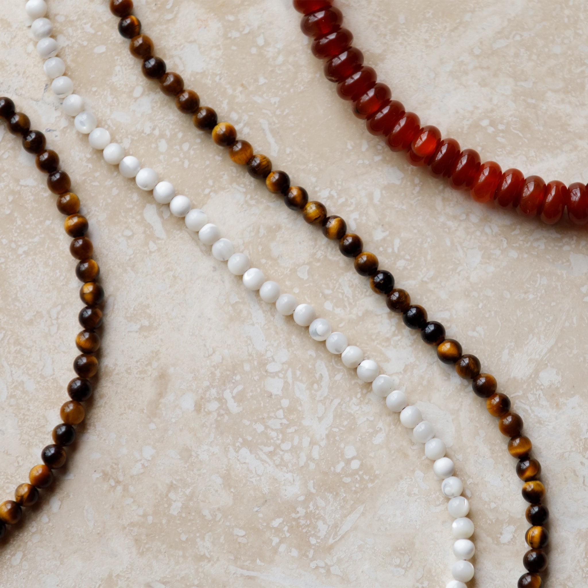 Tiger’s Eye Āina Beaded Necklace