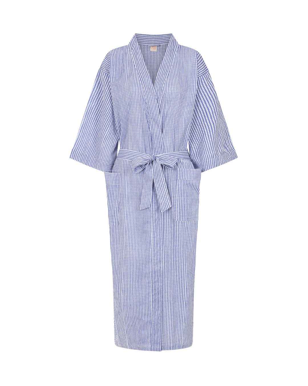 Blue Gingham Robe