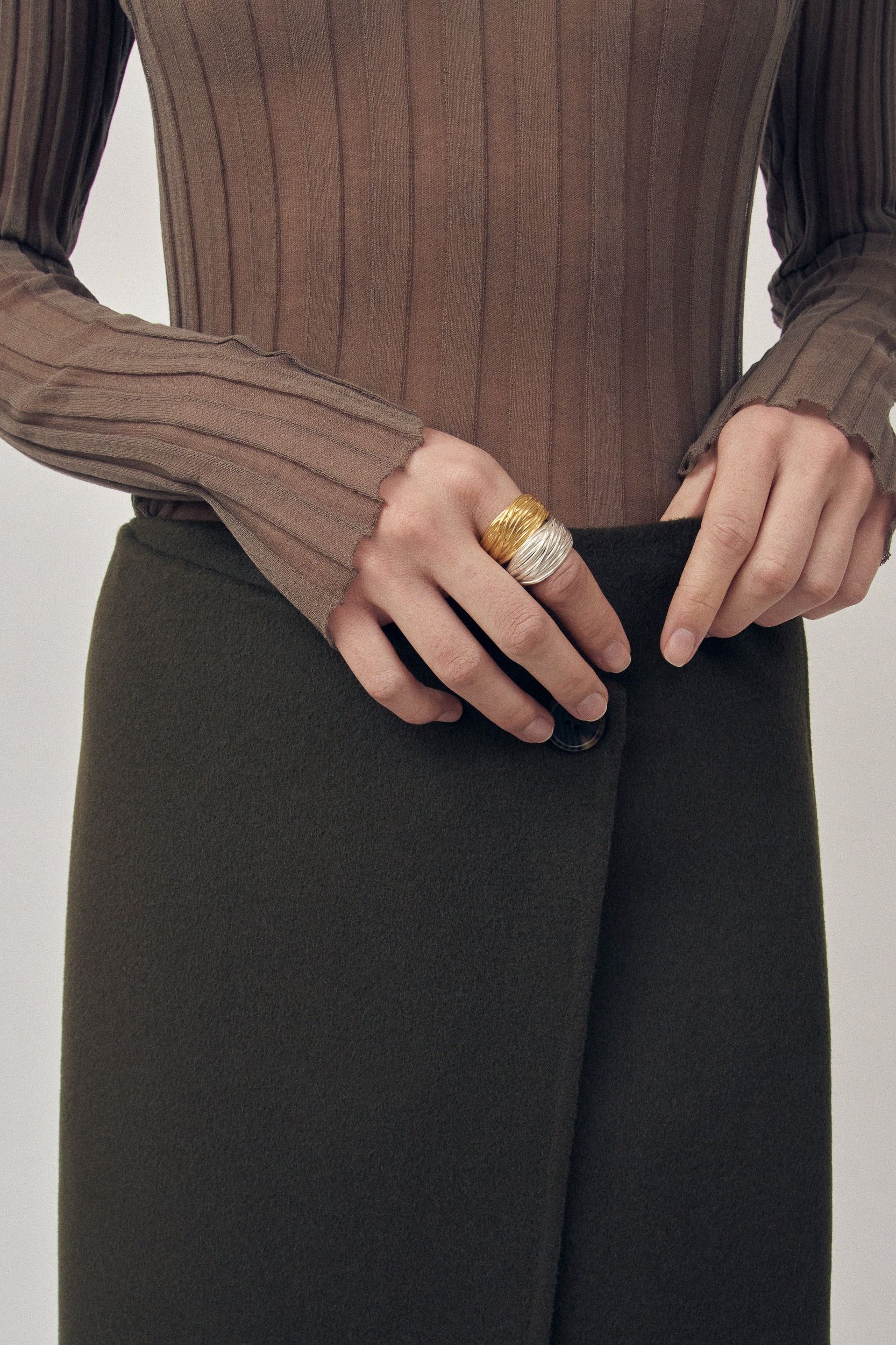 LIANA RING L SILVER