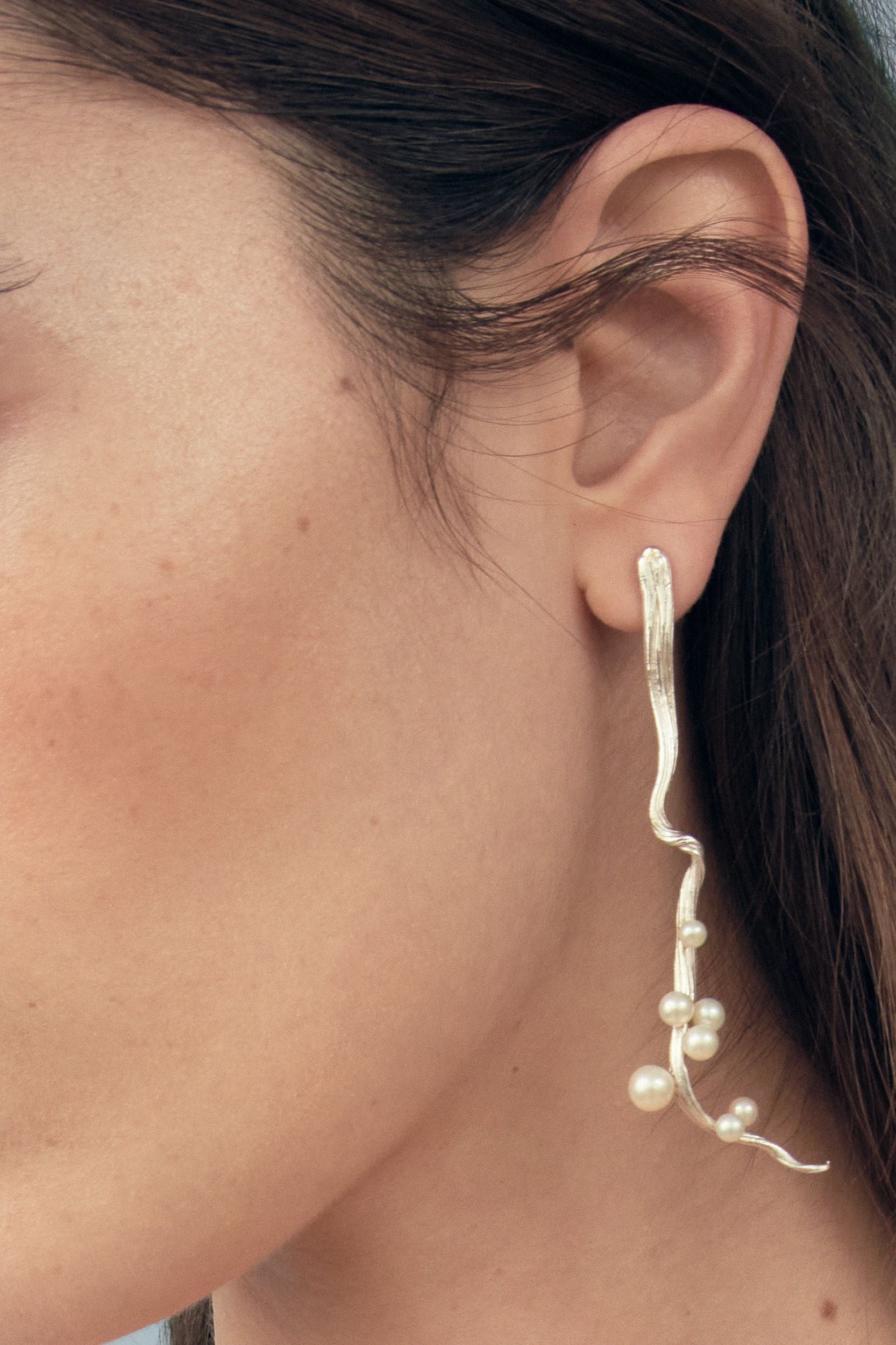 RAMO EARRINGS SILVER