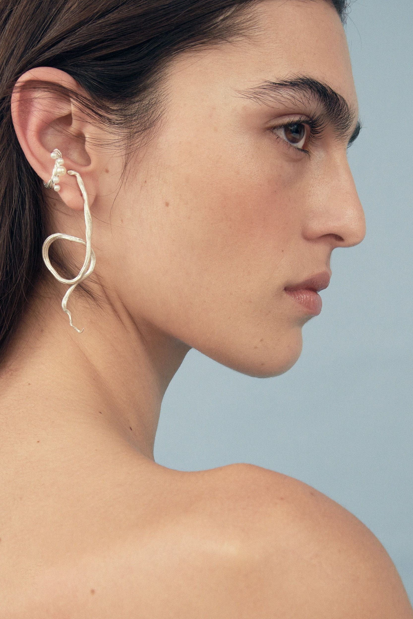 RAMO EARRINGS SILVER
