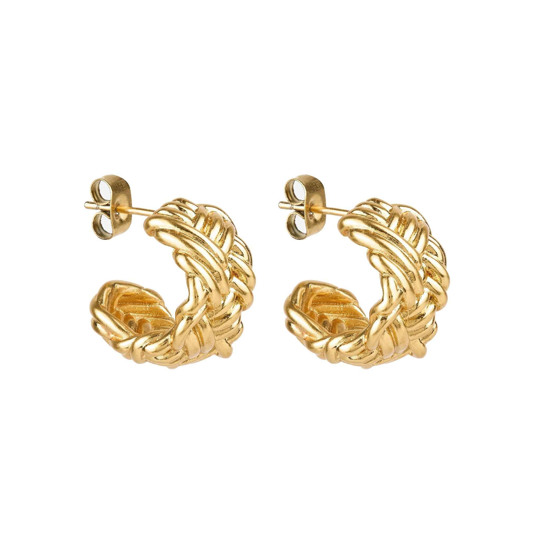 Herringbone Hoops