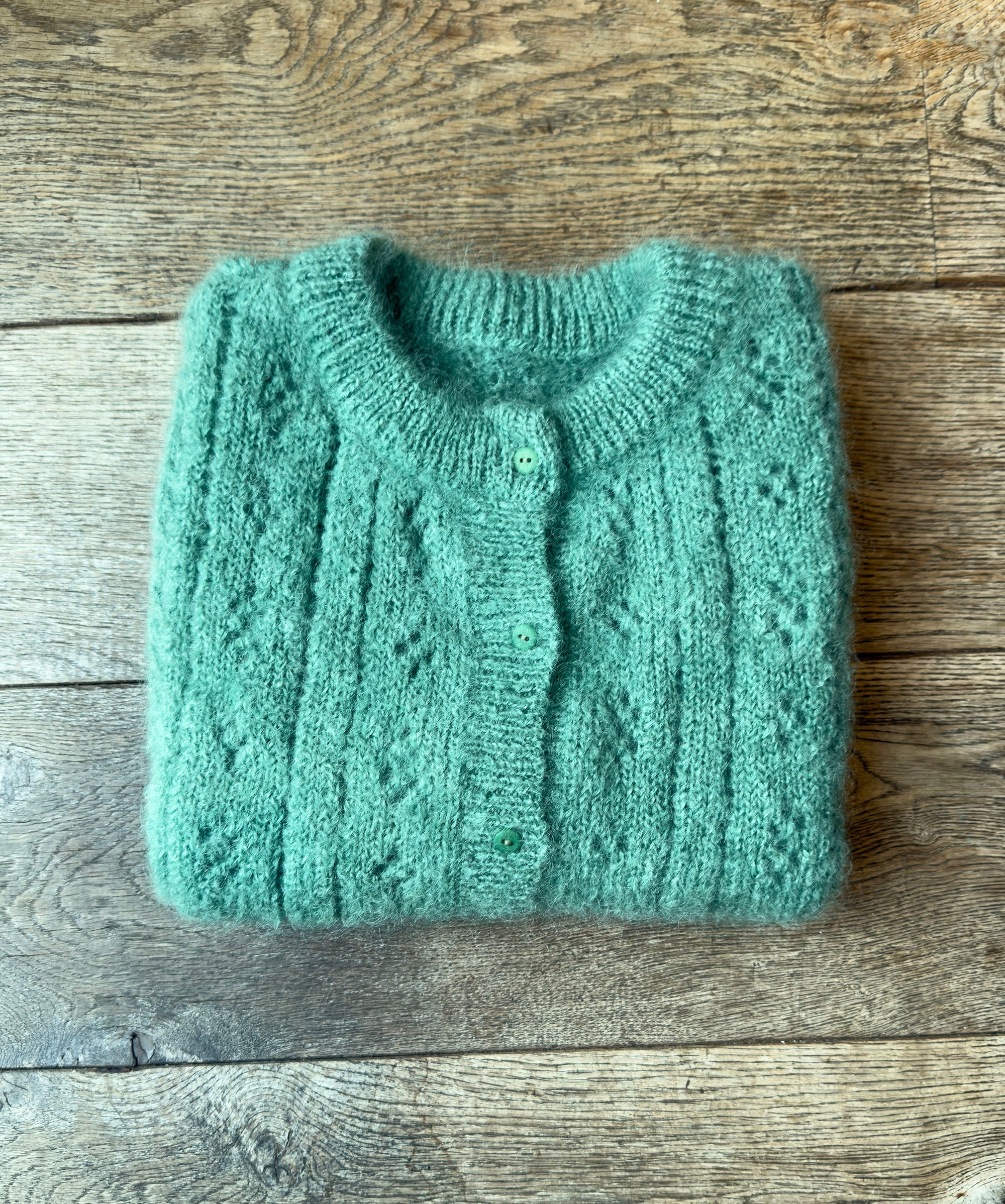 Pointelle Knit Vest - Pistachio Green