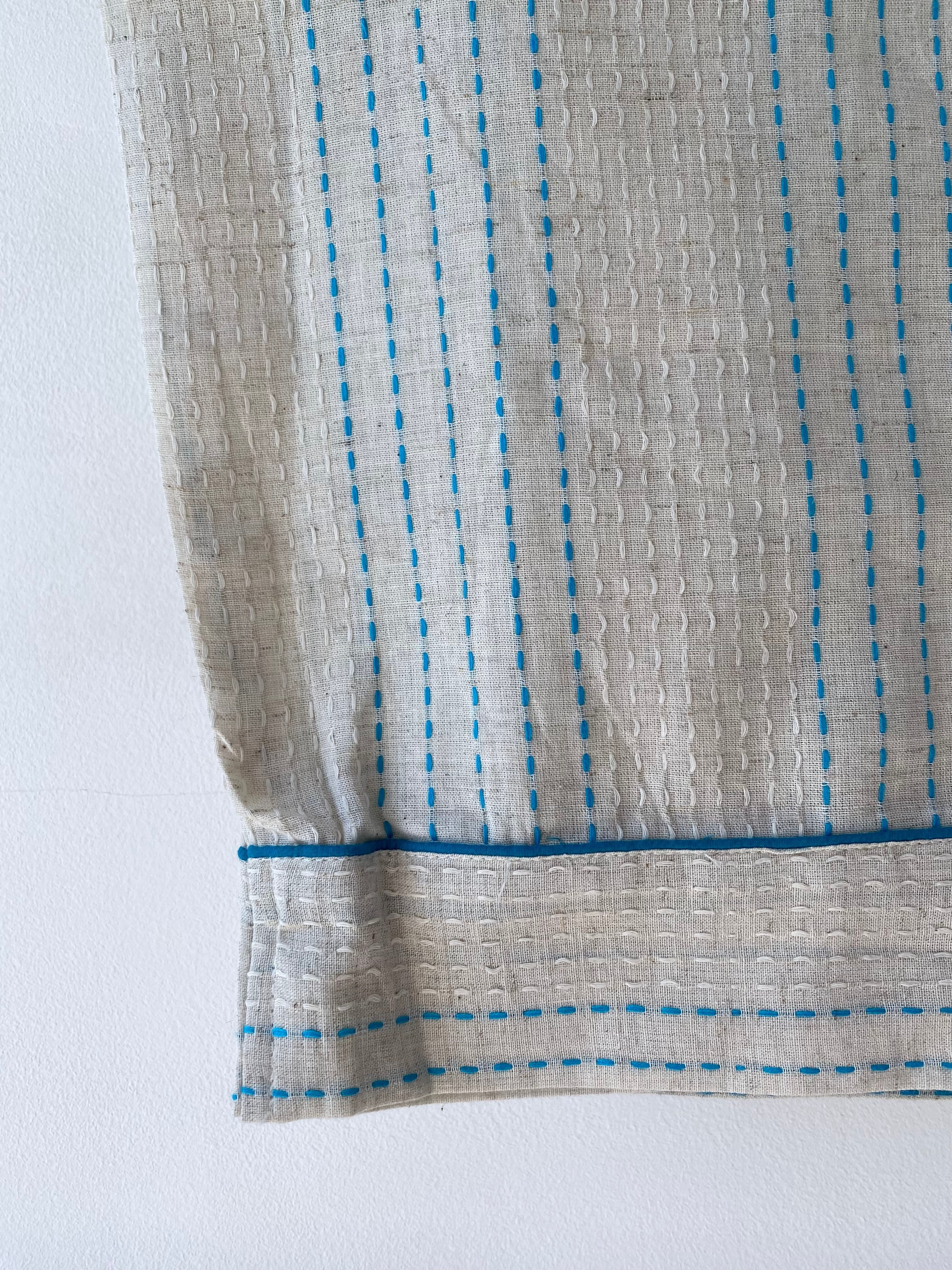 Handwoven Cotton Pyjamas - Blue Stitch