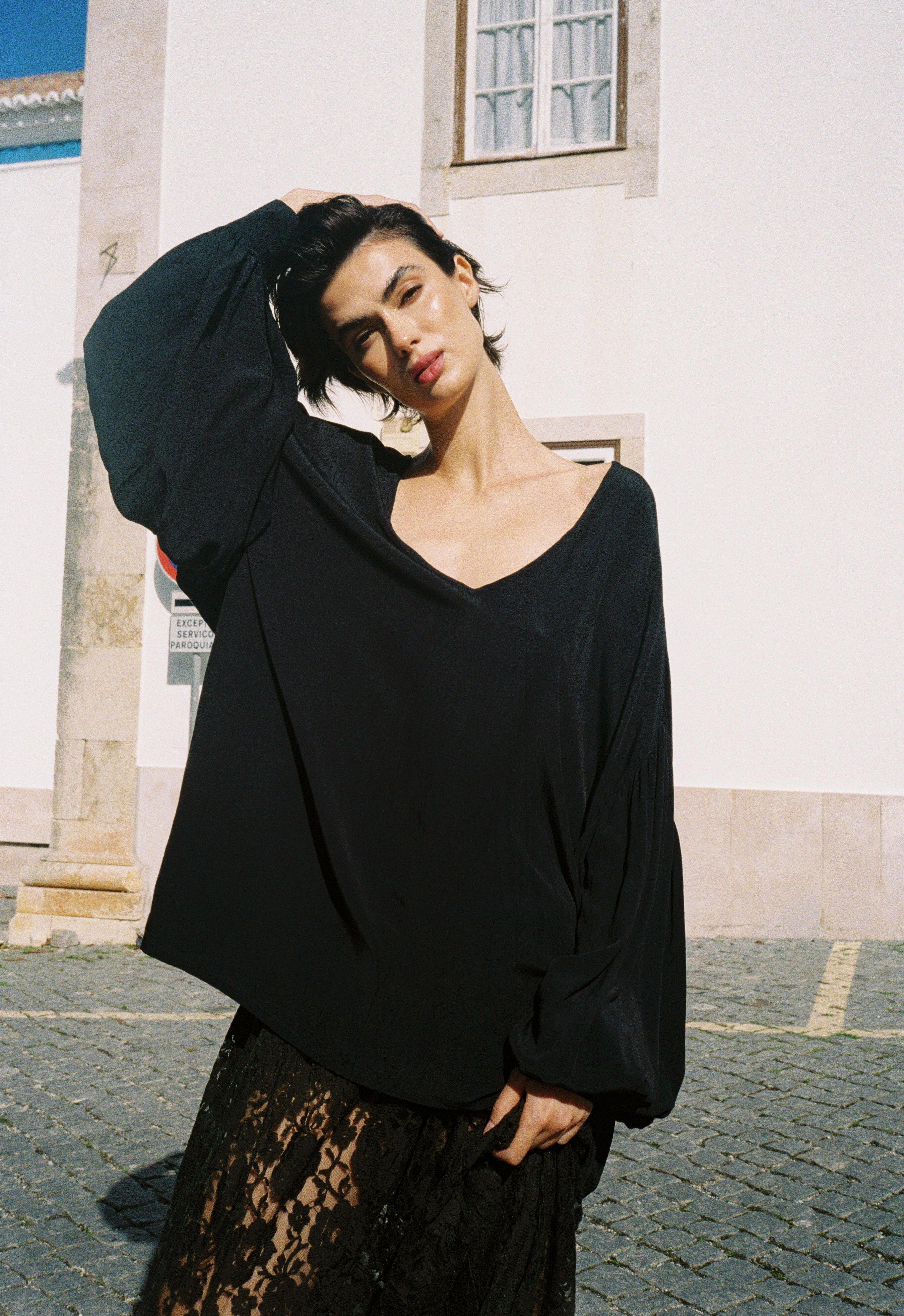 LACE SLIP SKIRT