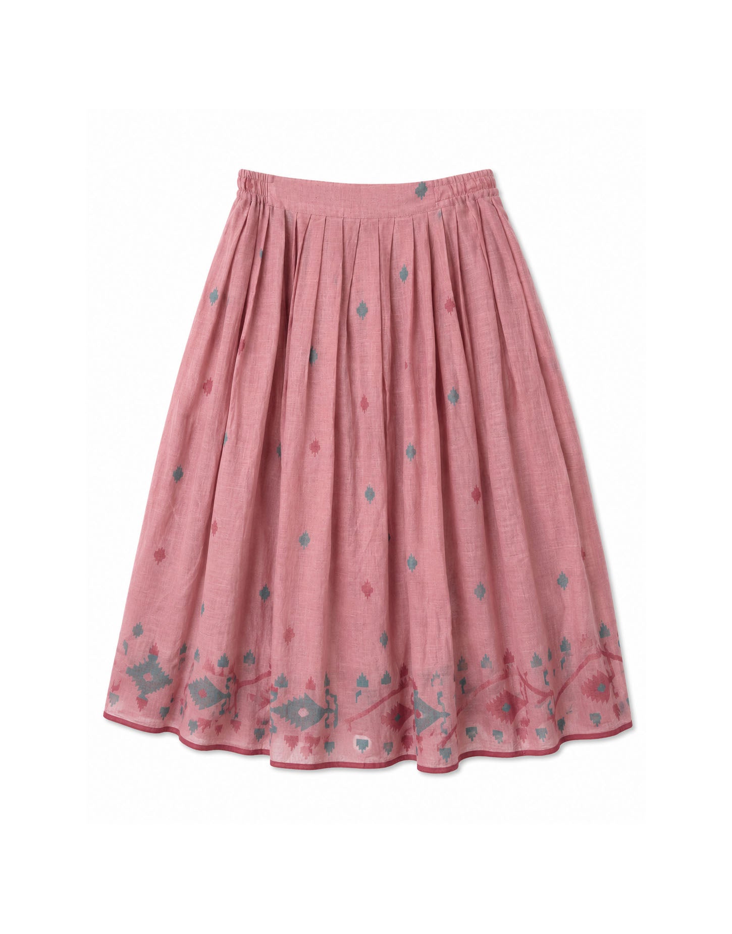 alma skirt | blush jamdani