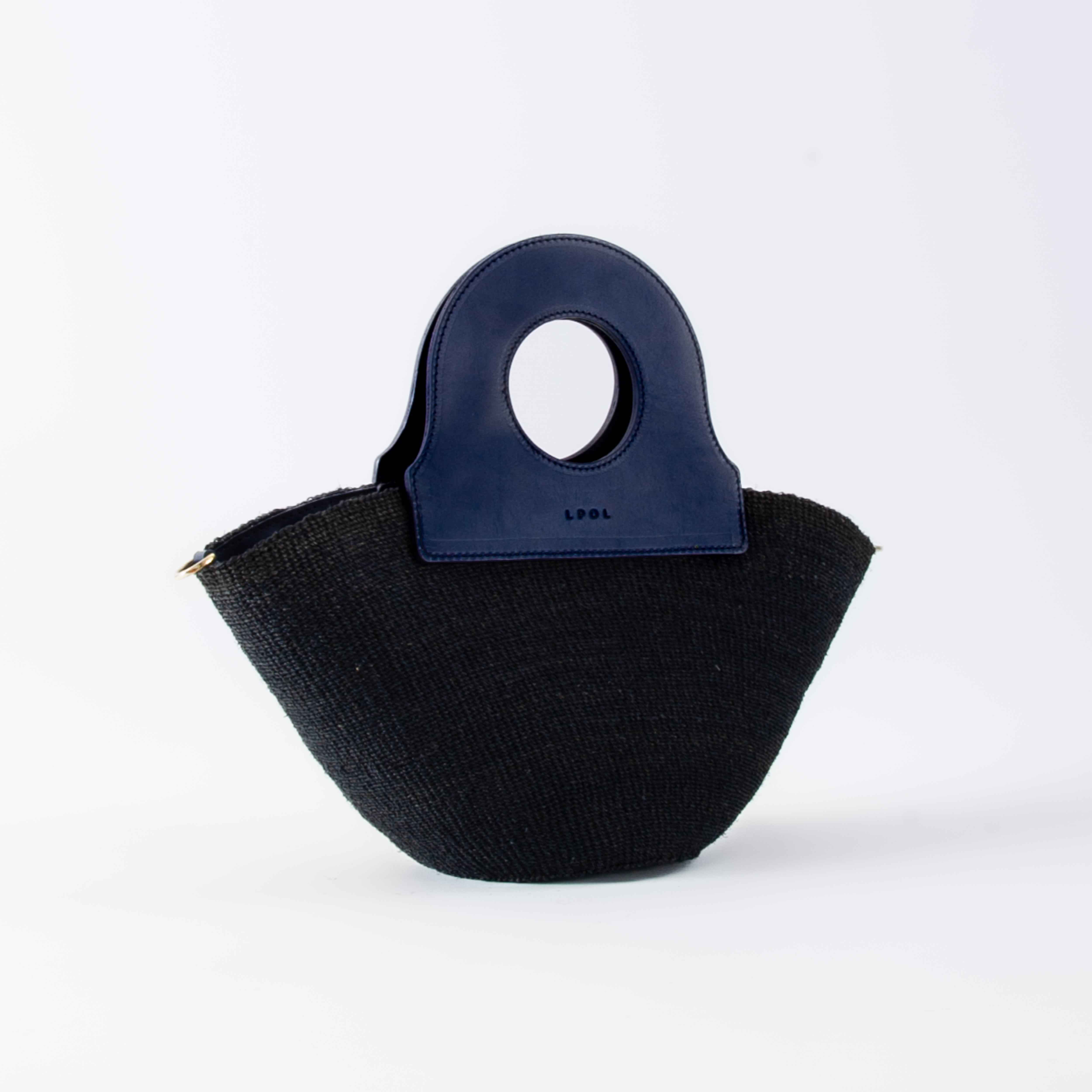 Handheld Basket Black & Navy