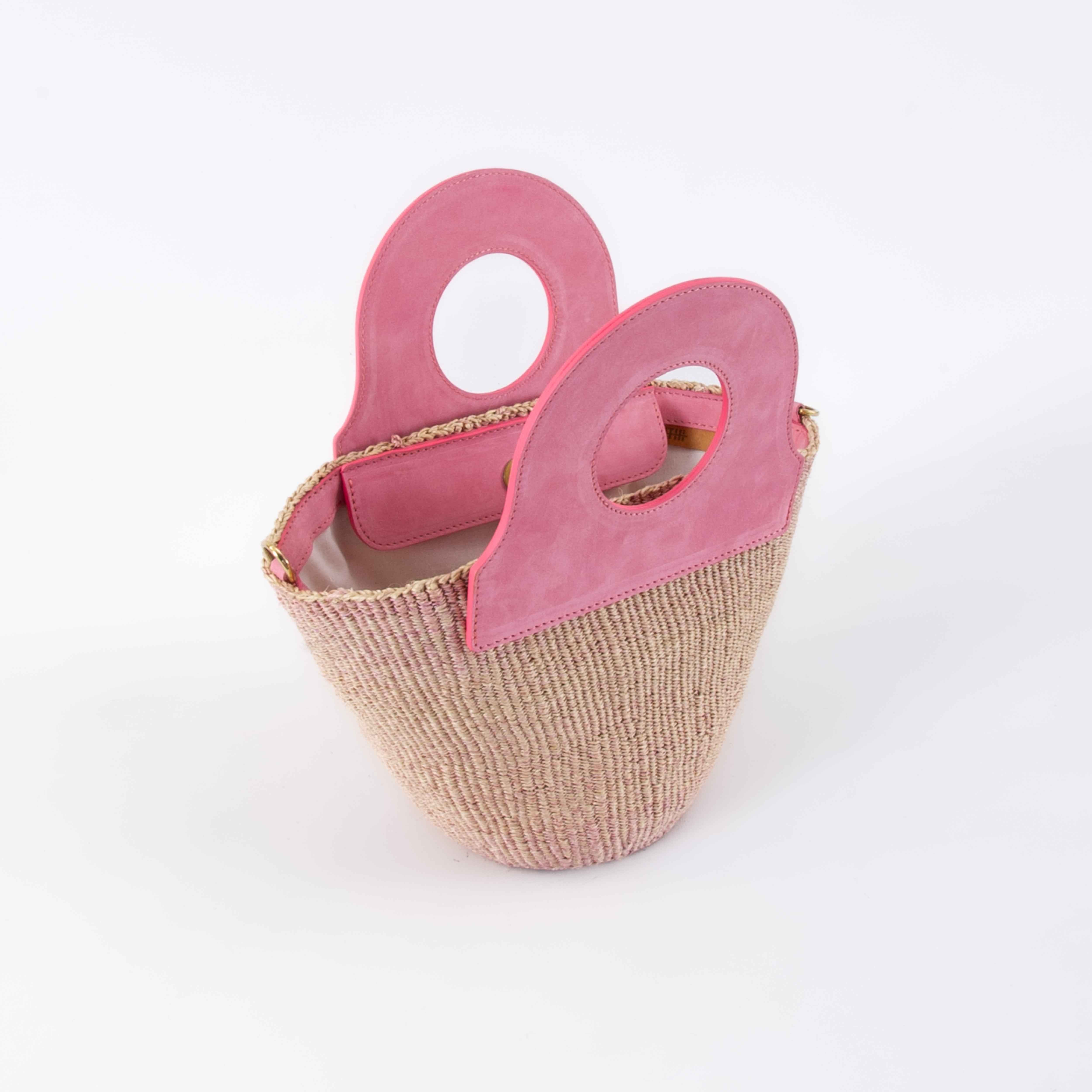 Handheld Basket Rose Pink