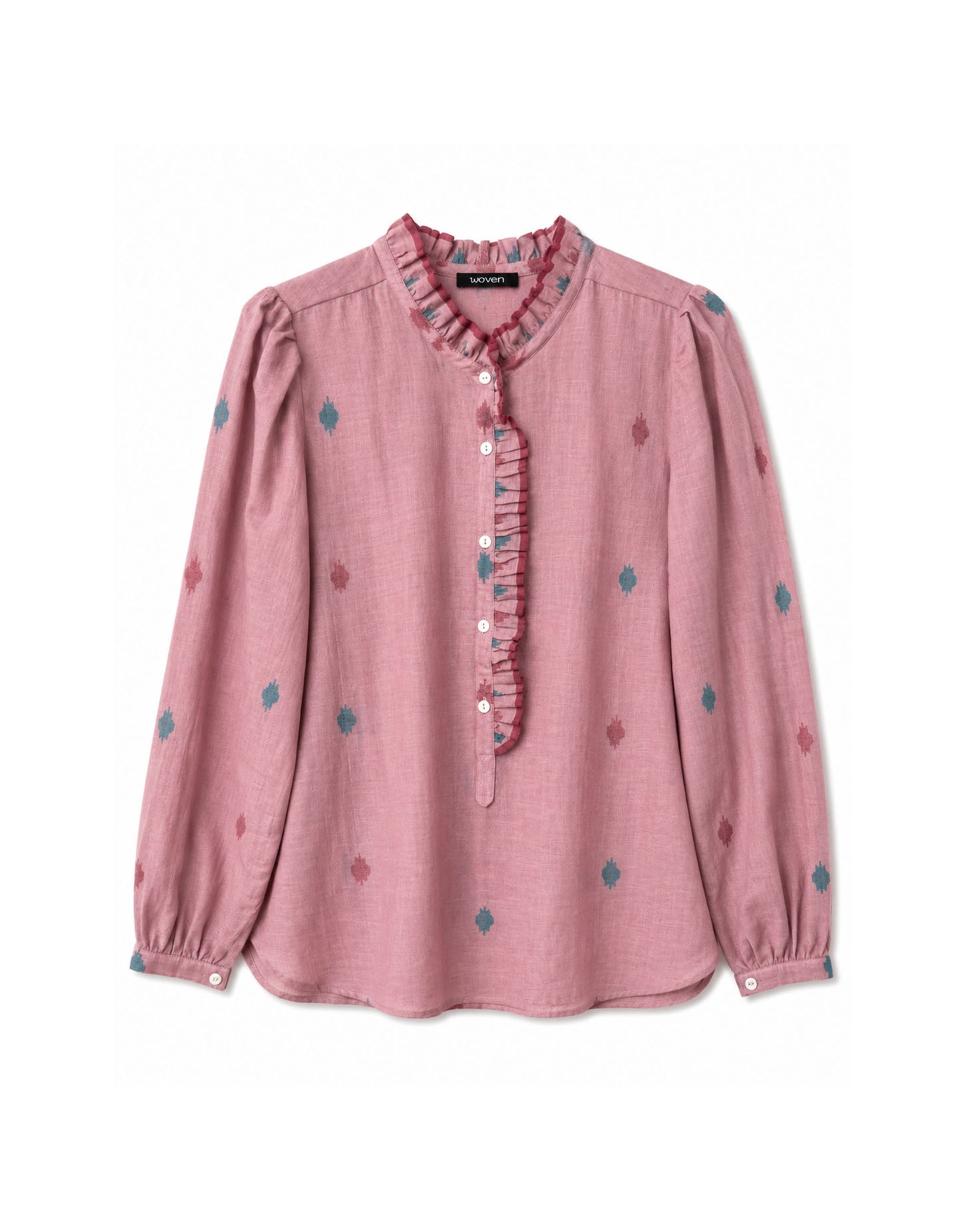 nina blouse | blush jamdani