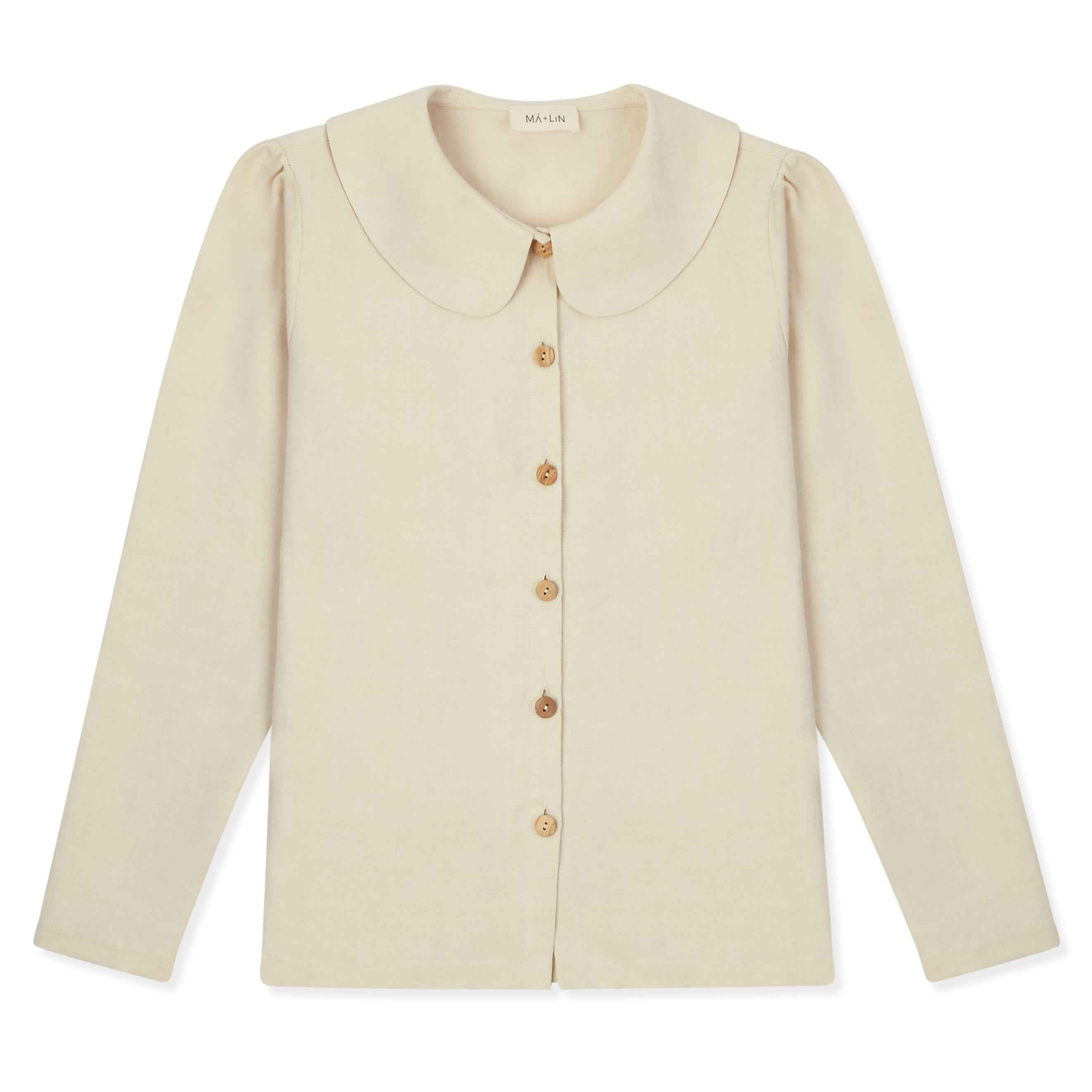 Claudine Linen Blouse  - Natural