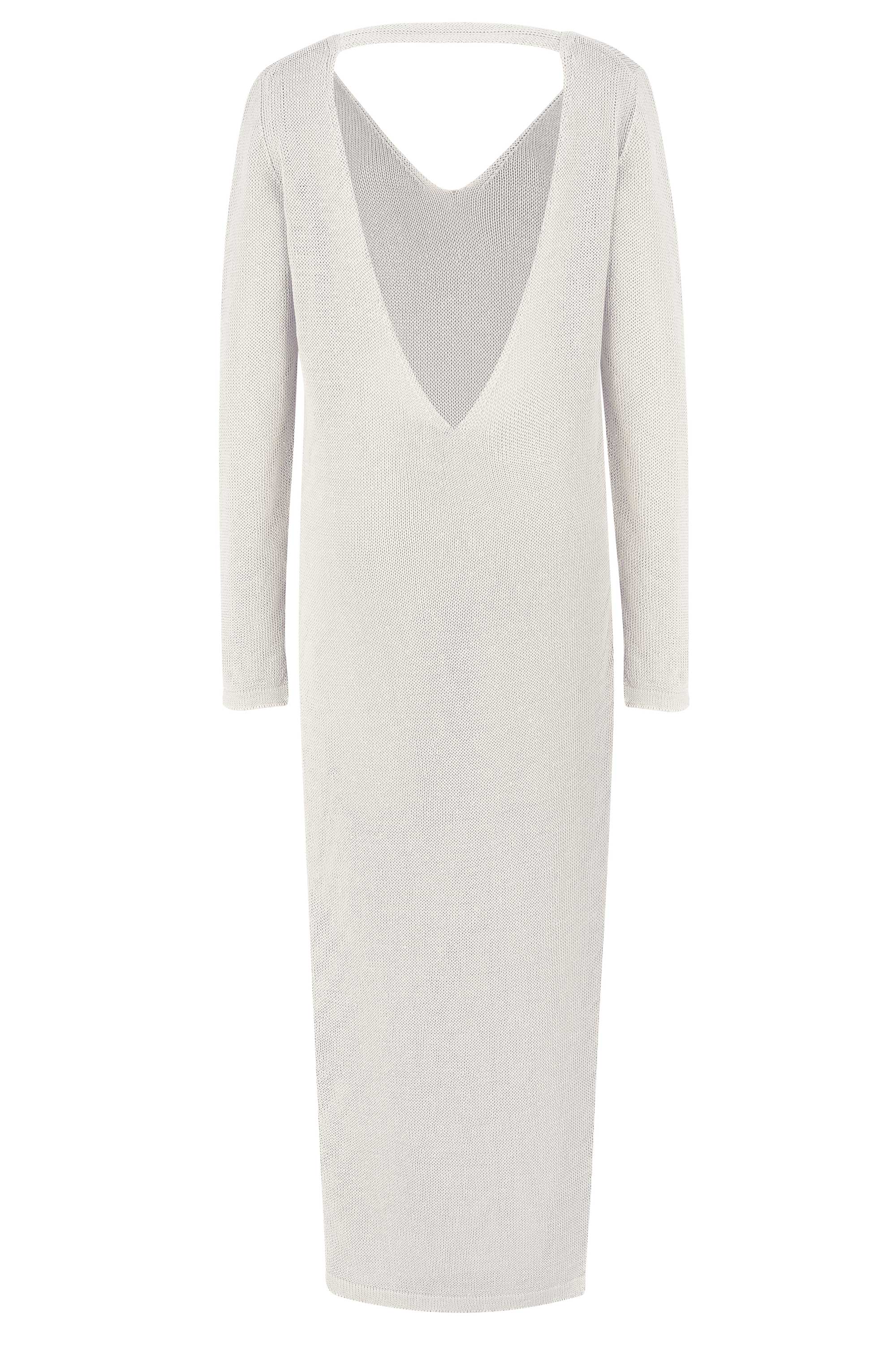 Mare 100% Linen Long Dress White