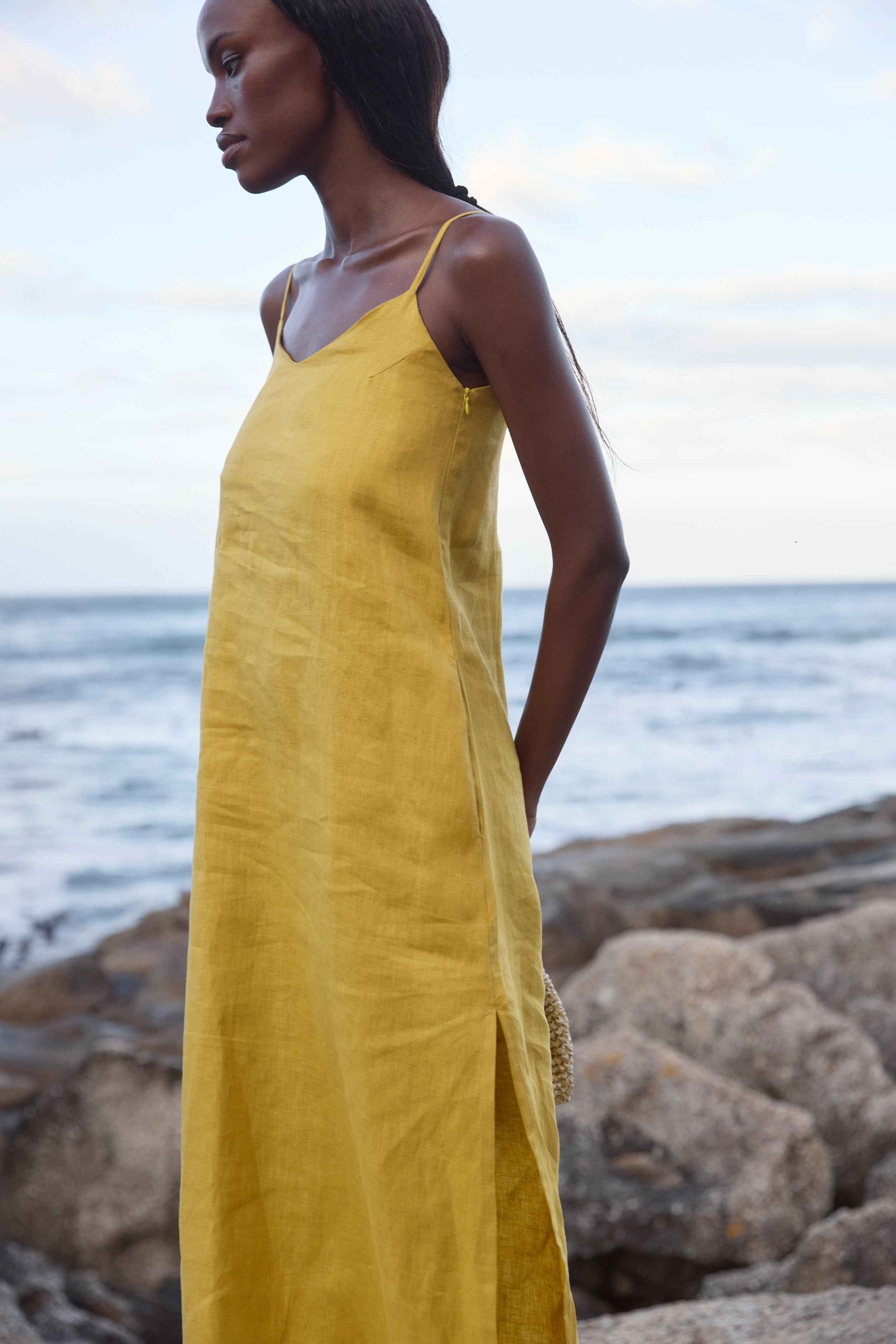 Zafira Slip Linen Dress