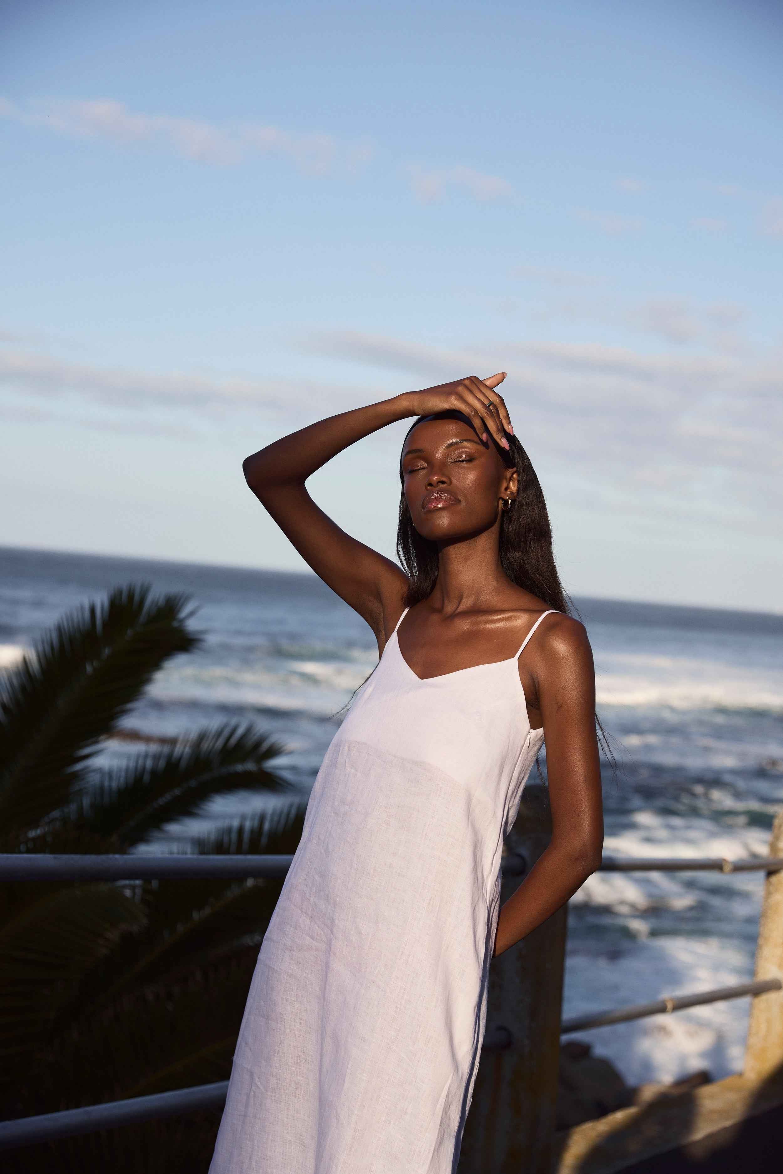 Zafira Slip Linen Dress