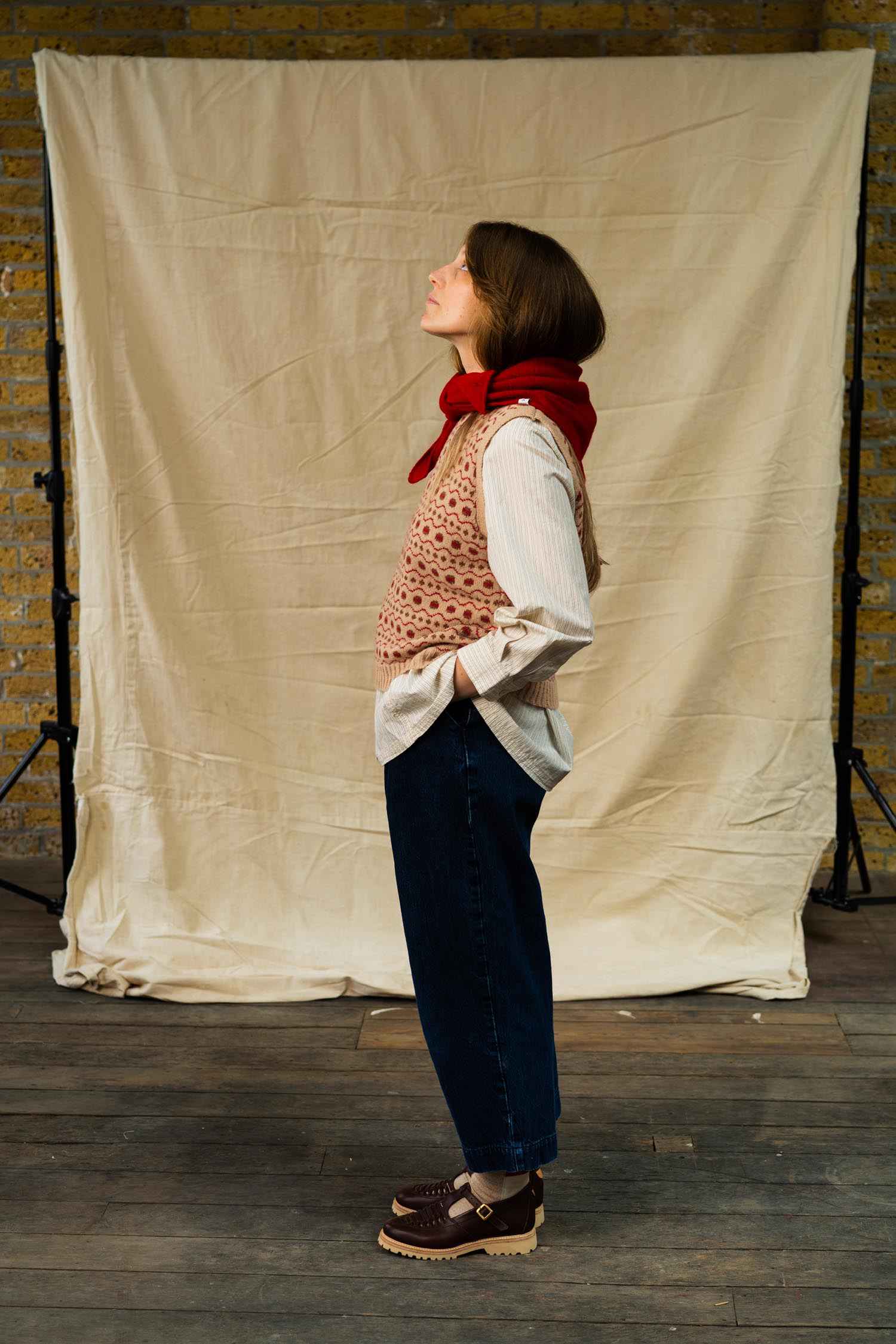 Fair Isle Vest | Cashew
